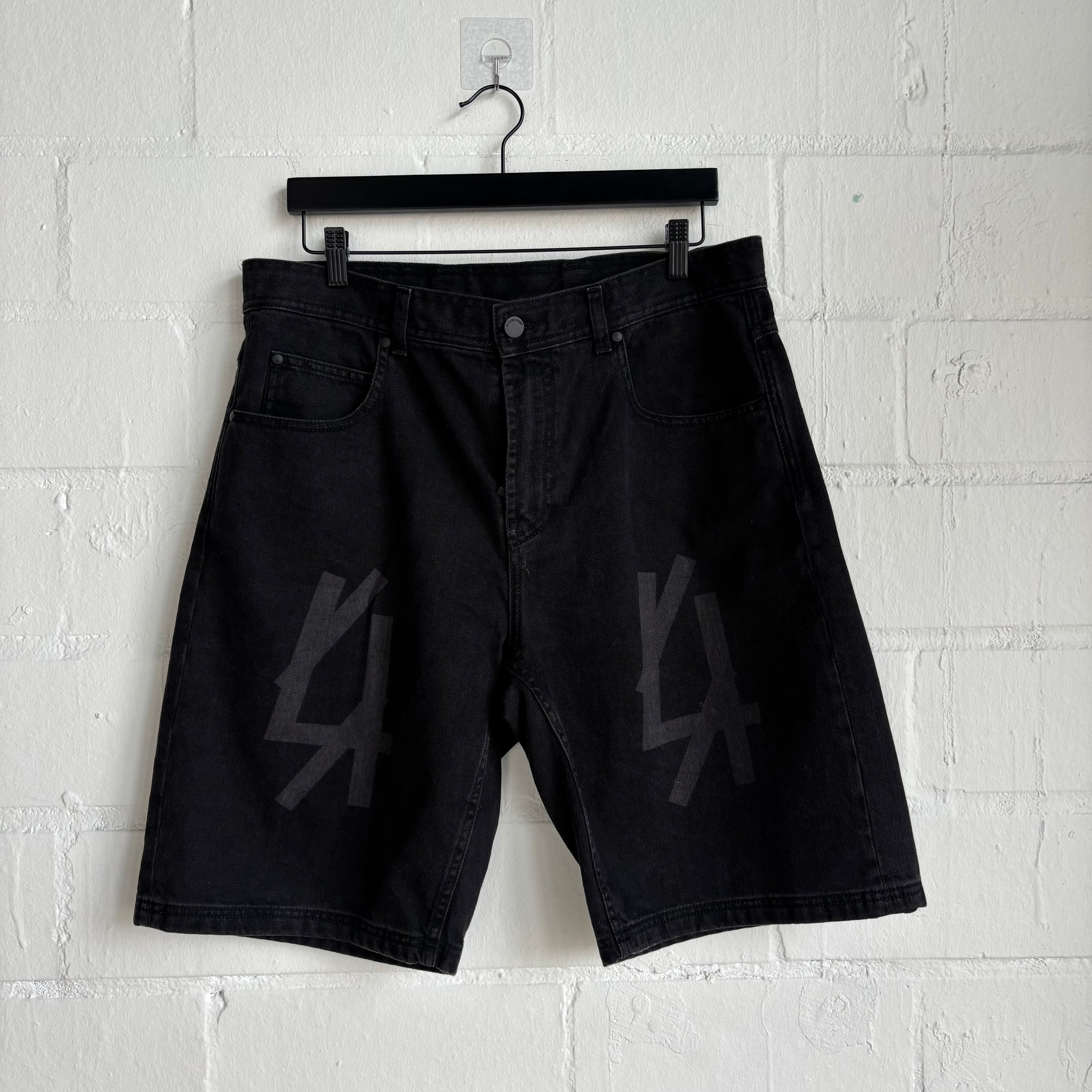 RR Label Group Black Jean Shorts