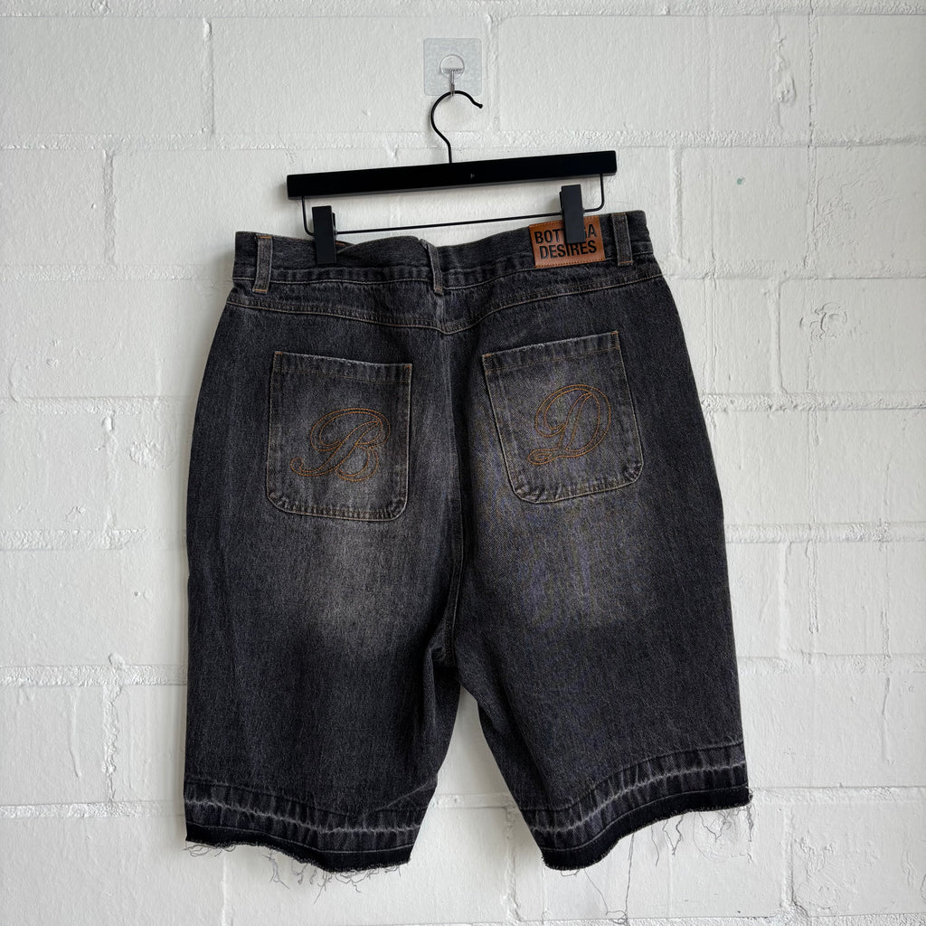 Bottega Desires Grey Jean Shorts