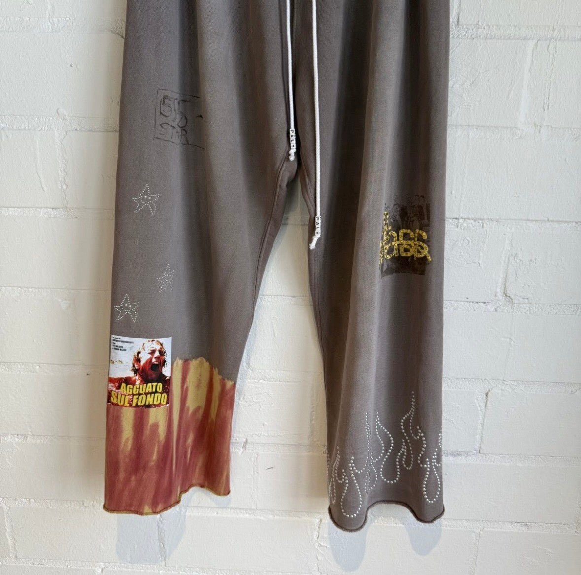 Paly Brown Sweat Pants