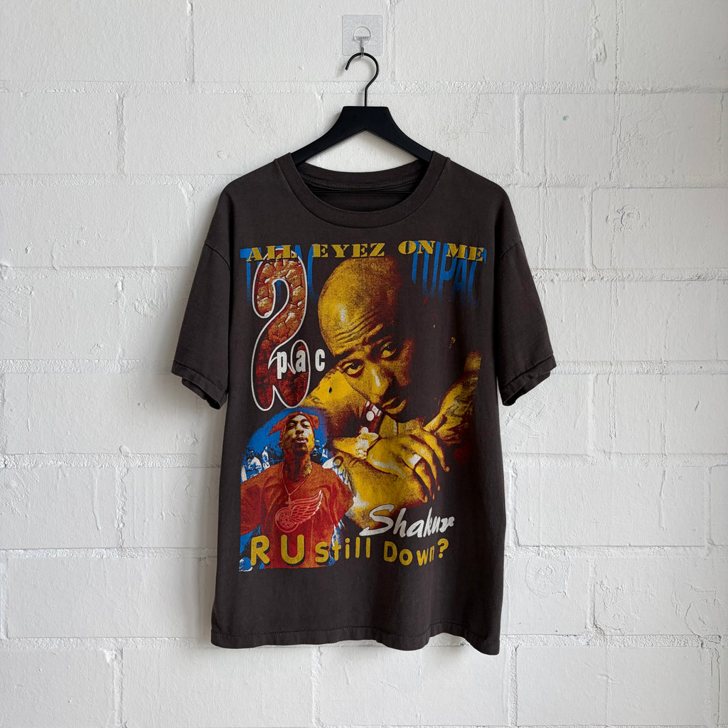 Vintage 90s Tupac Shakuar “All Eyez on Me” Bootleg Rap Tee