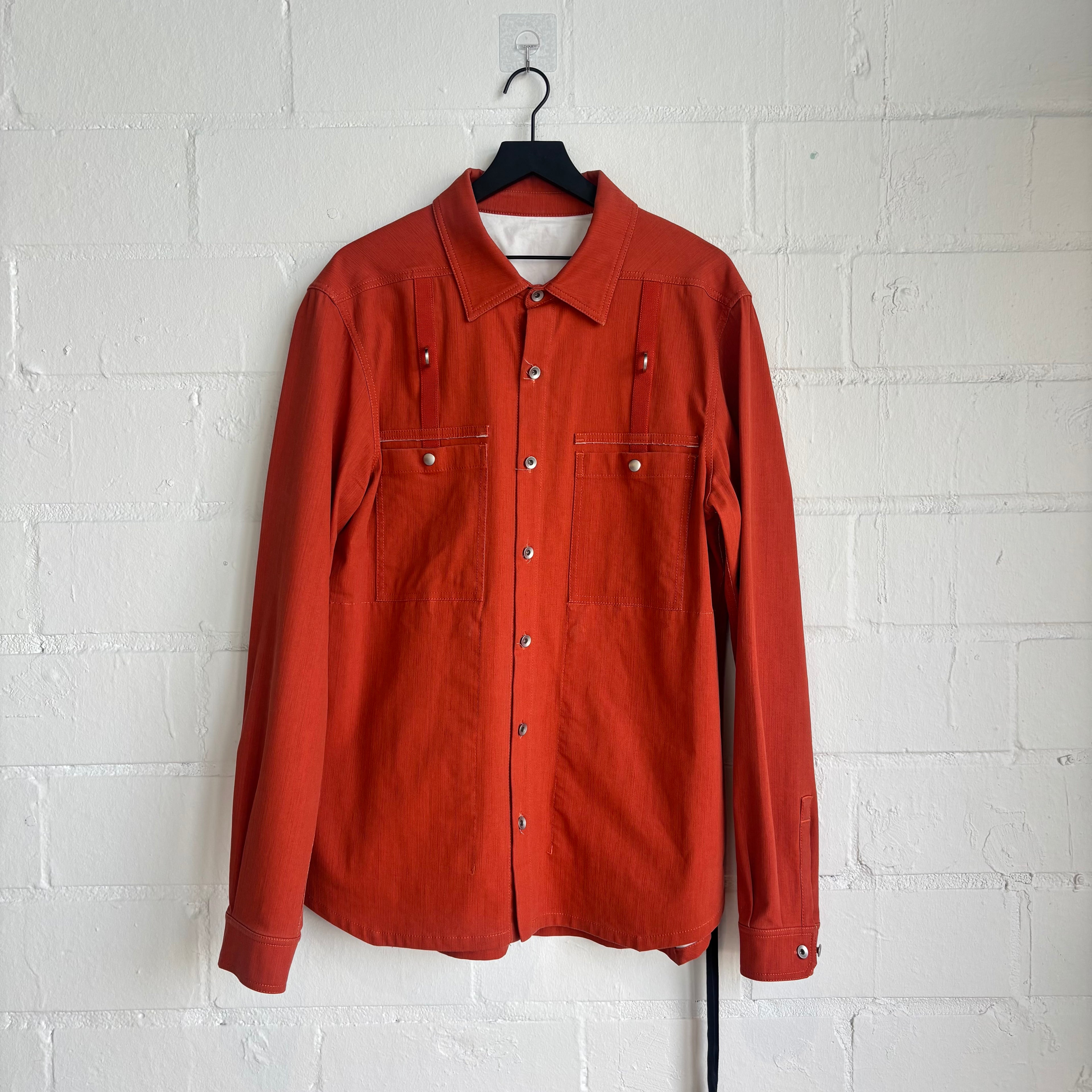 Rick Owens Orange Worker Jacket