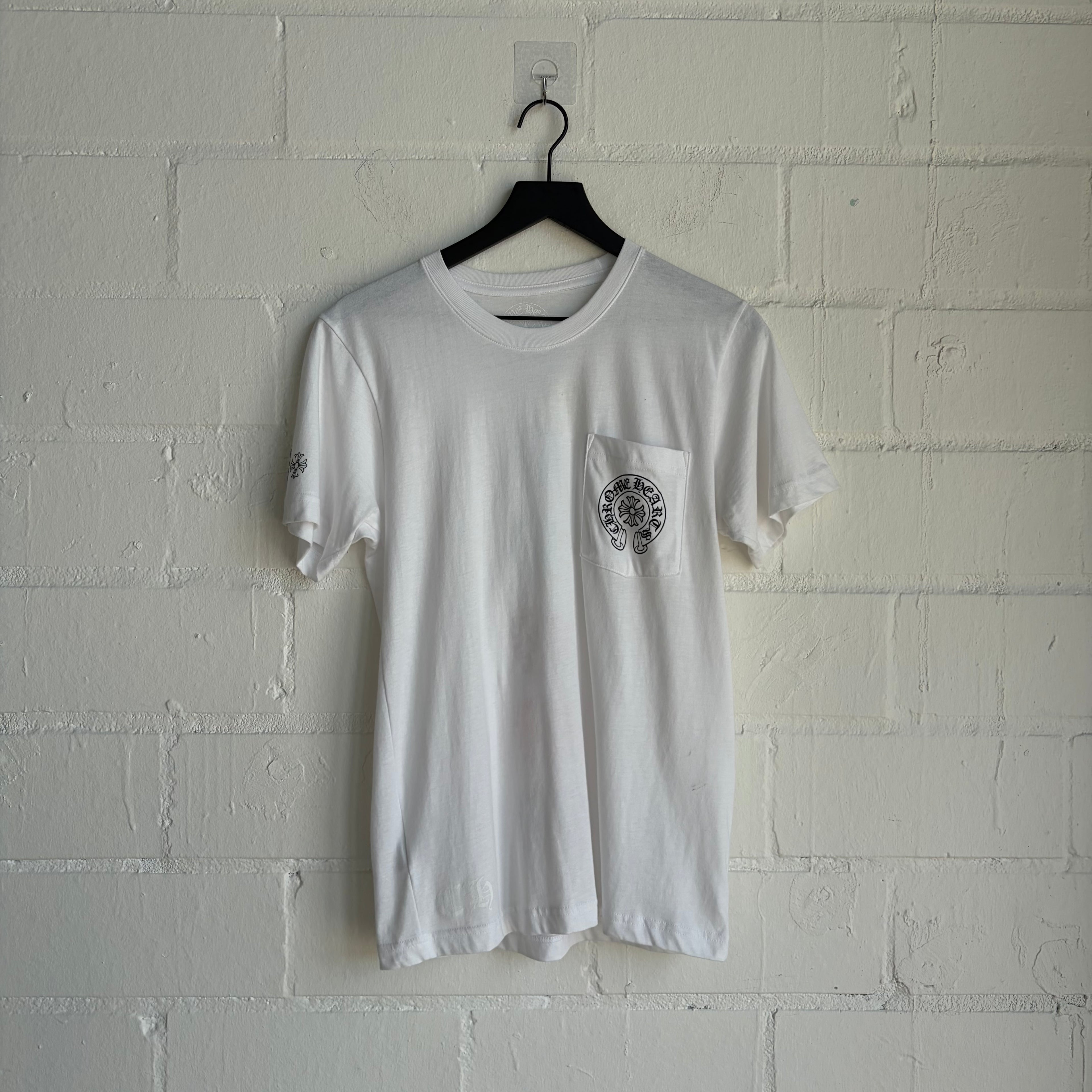Chrome Hearts White Pocket Tee