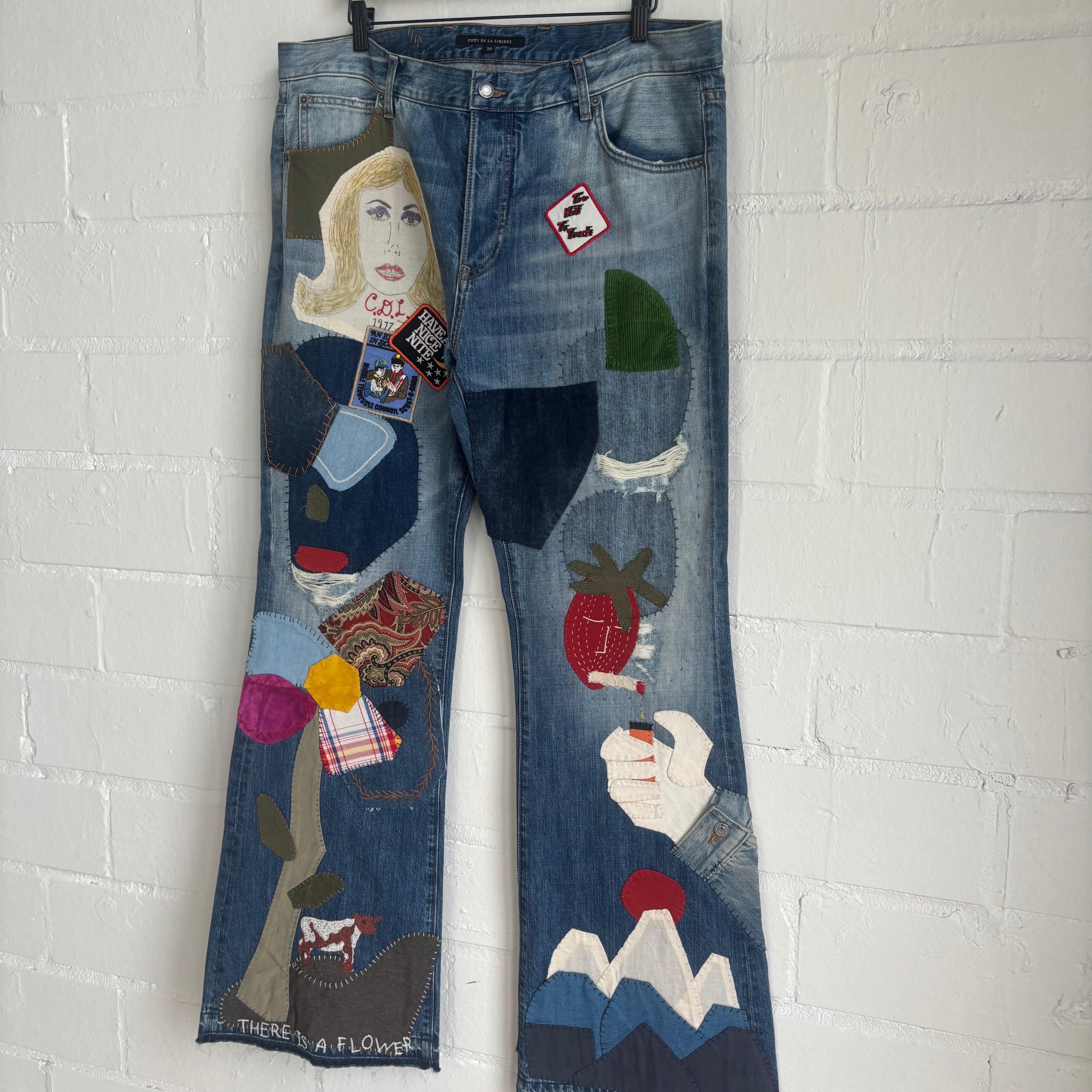 Coût De LA Liberté Patchwork Jeans