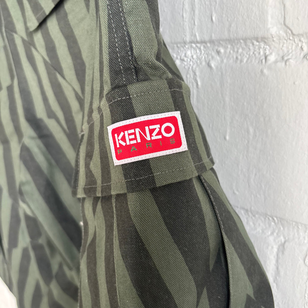 Kenzo Green Stripe Shorts