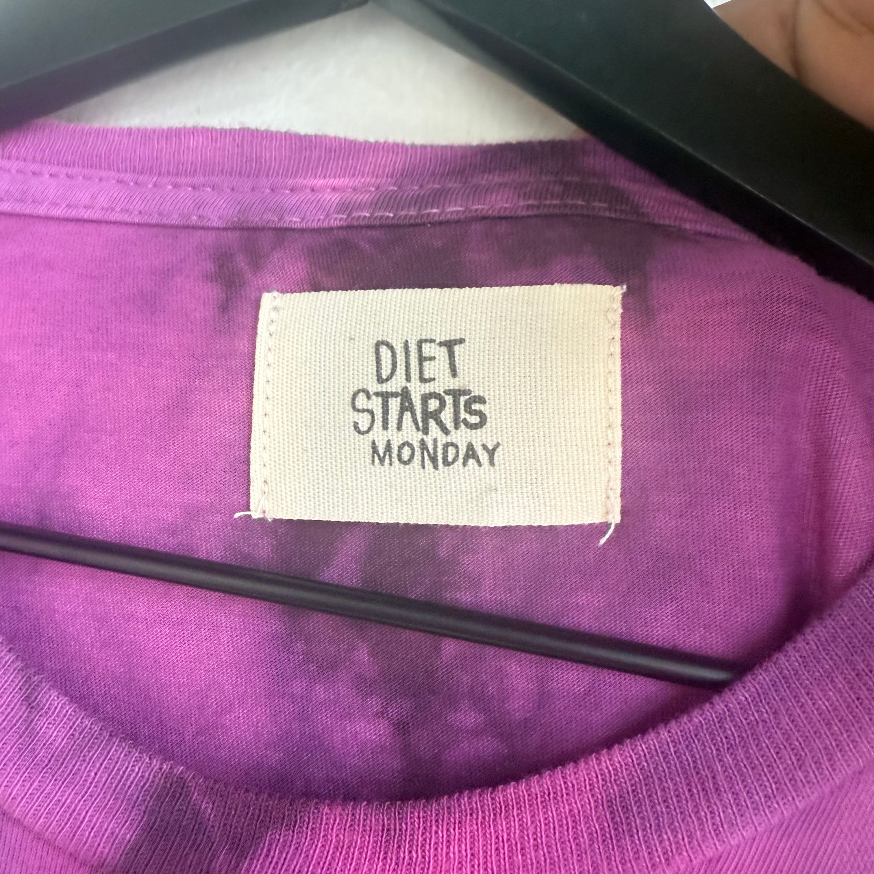 Diet Starts Monday Tie Dye Tee