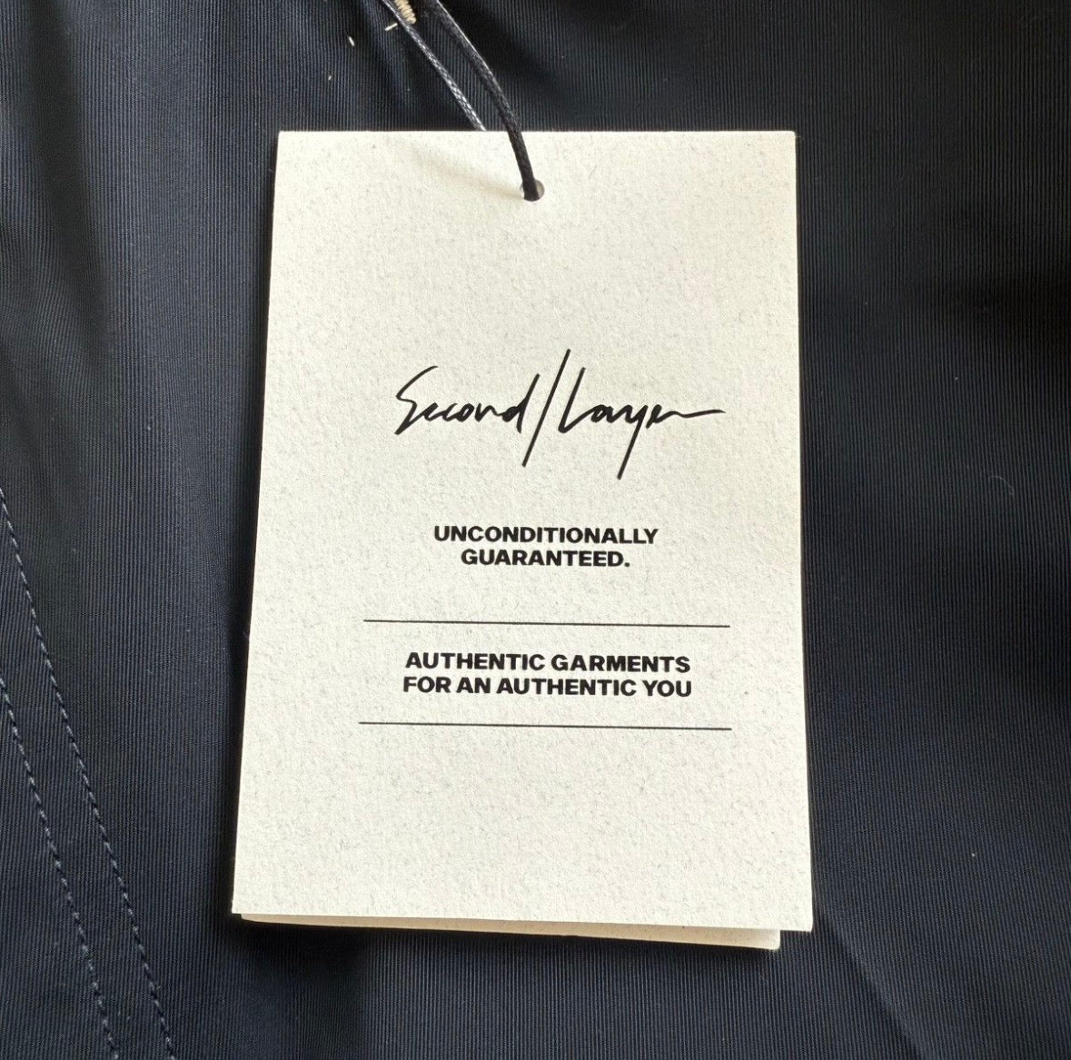 Second Layer Black Nylon Stitch Pants