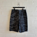 Balenciaga Camo Denim Shorts