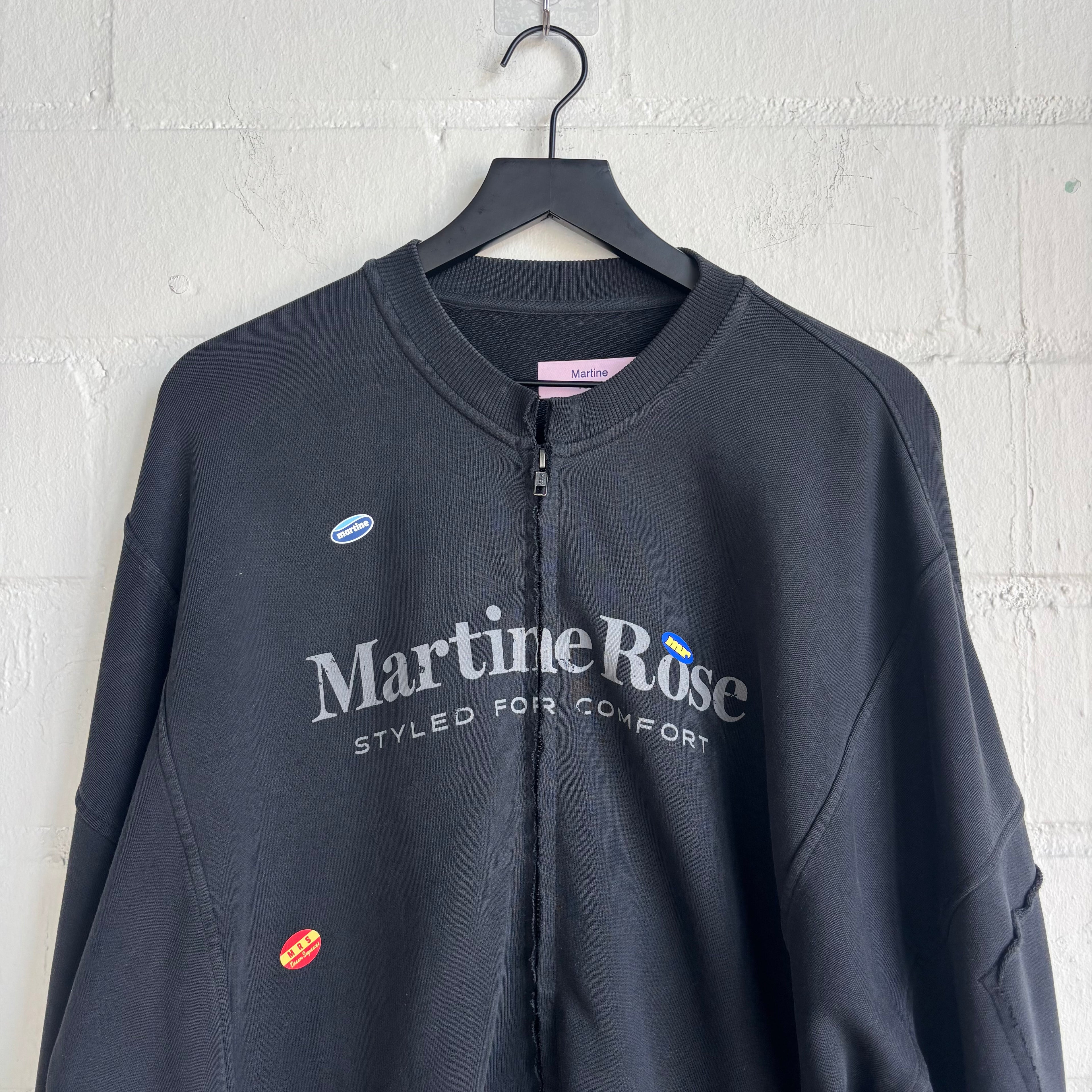 Martine Rose Zip Up Crewneck