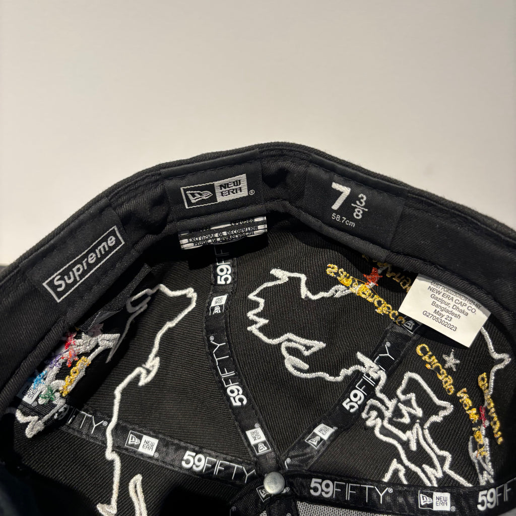 Supreme Black Map Hat