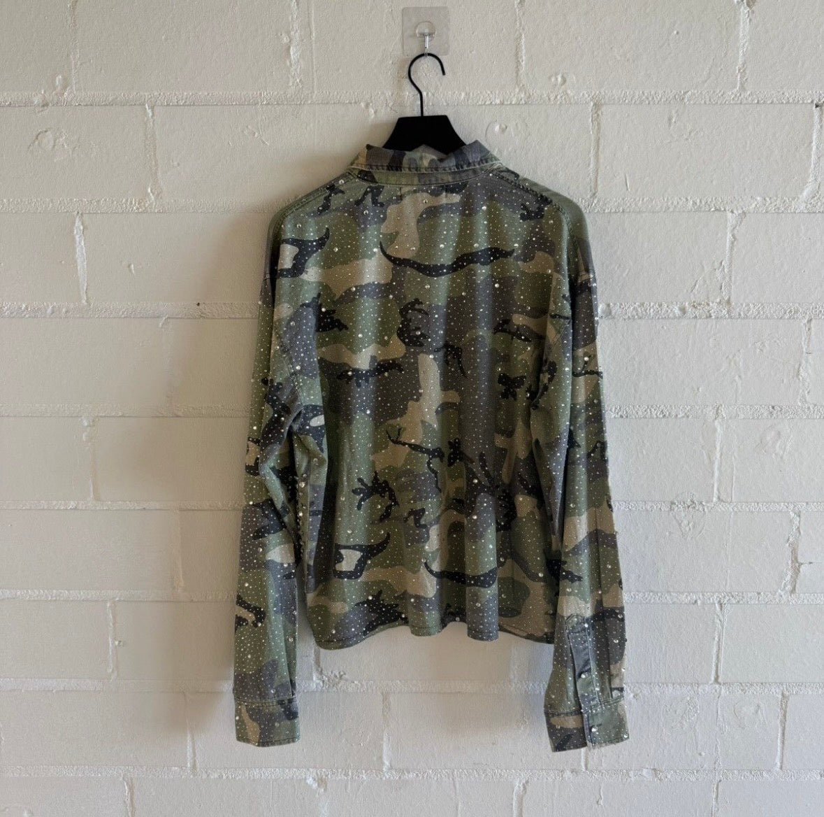 Vale Camo Rhinestone Long Sleeve