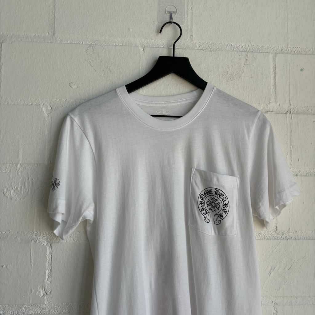 Chrome Hearts White Pocket Tee