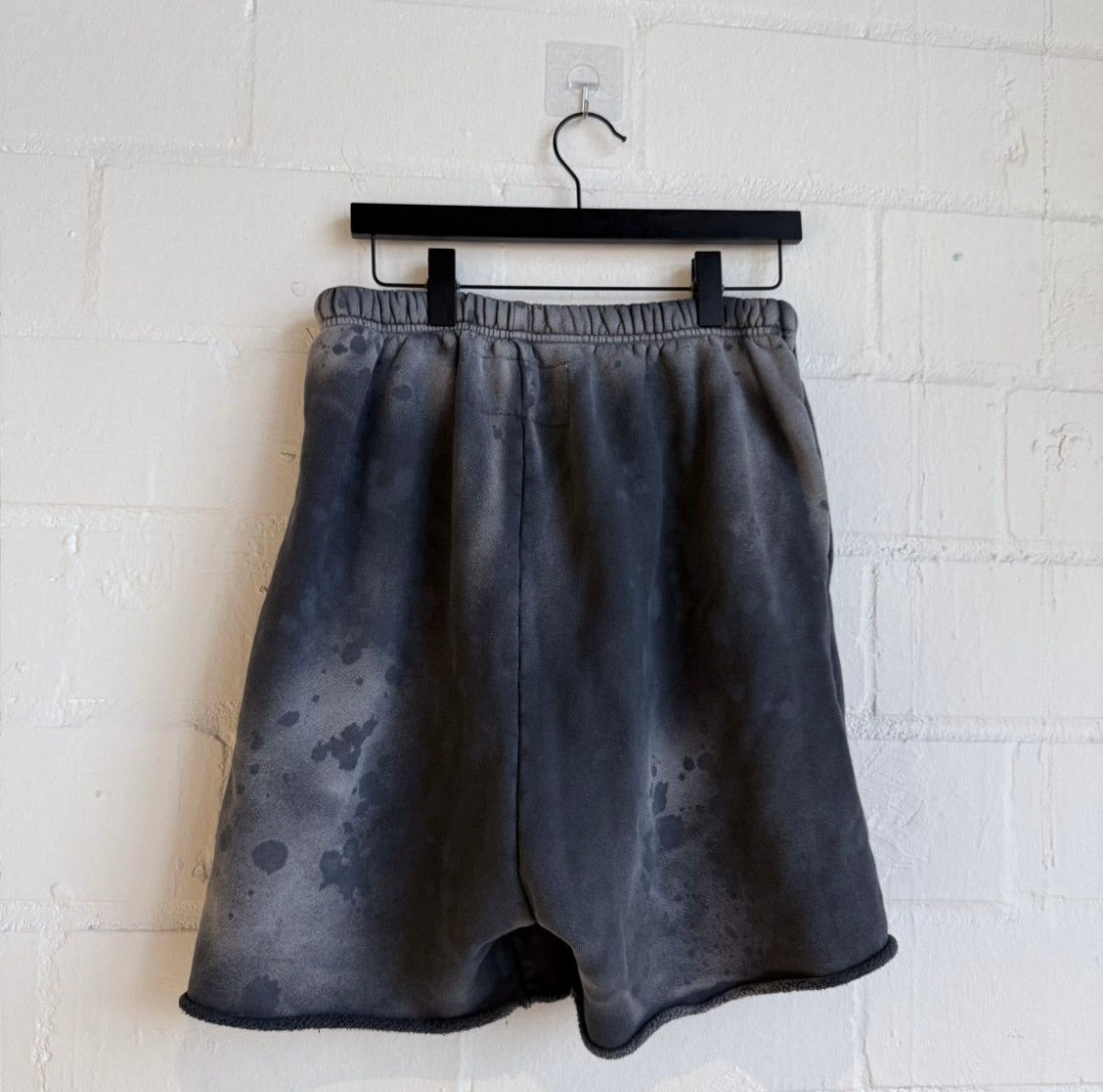 Rivington Black Wash Sweat Shorts