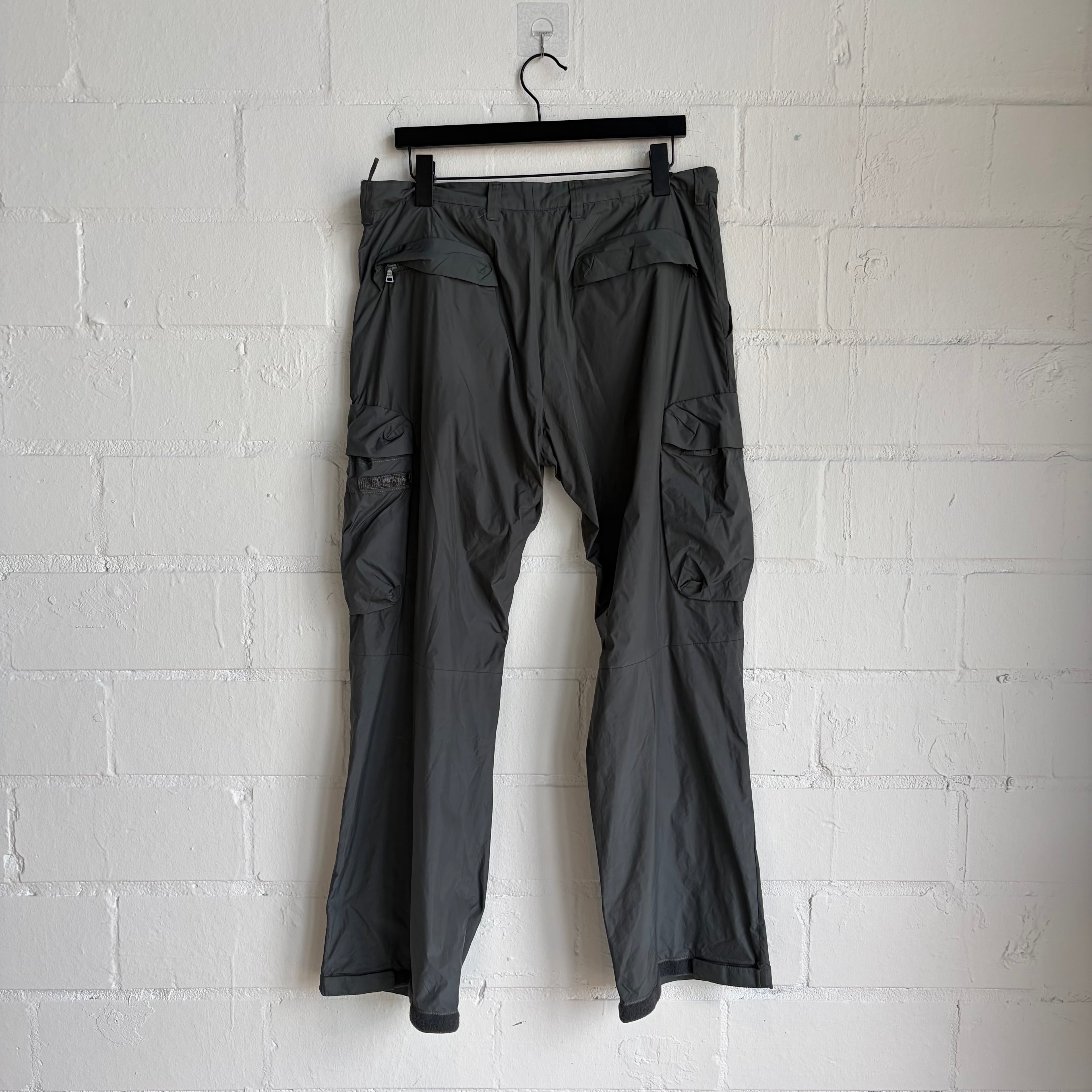 Prada Grey Nylon Pants