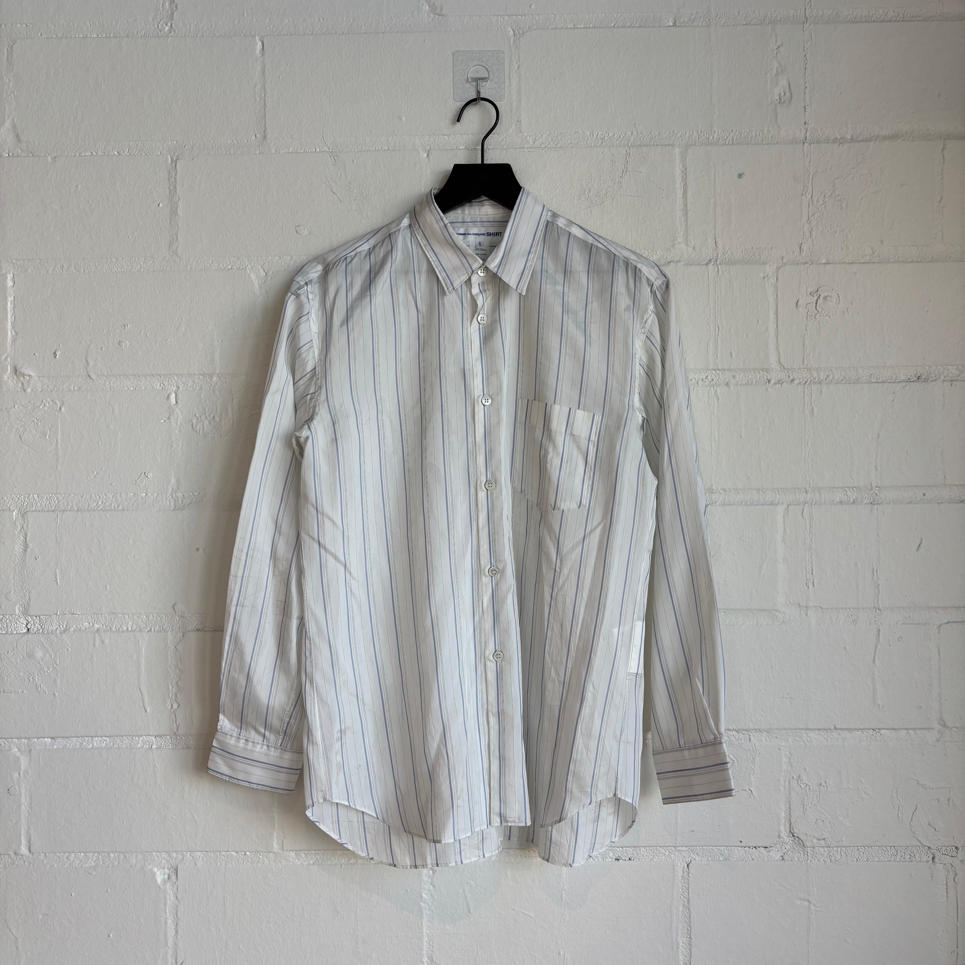 Comme des Garçons Striped Button Up
