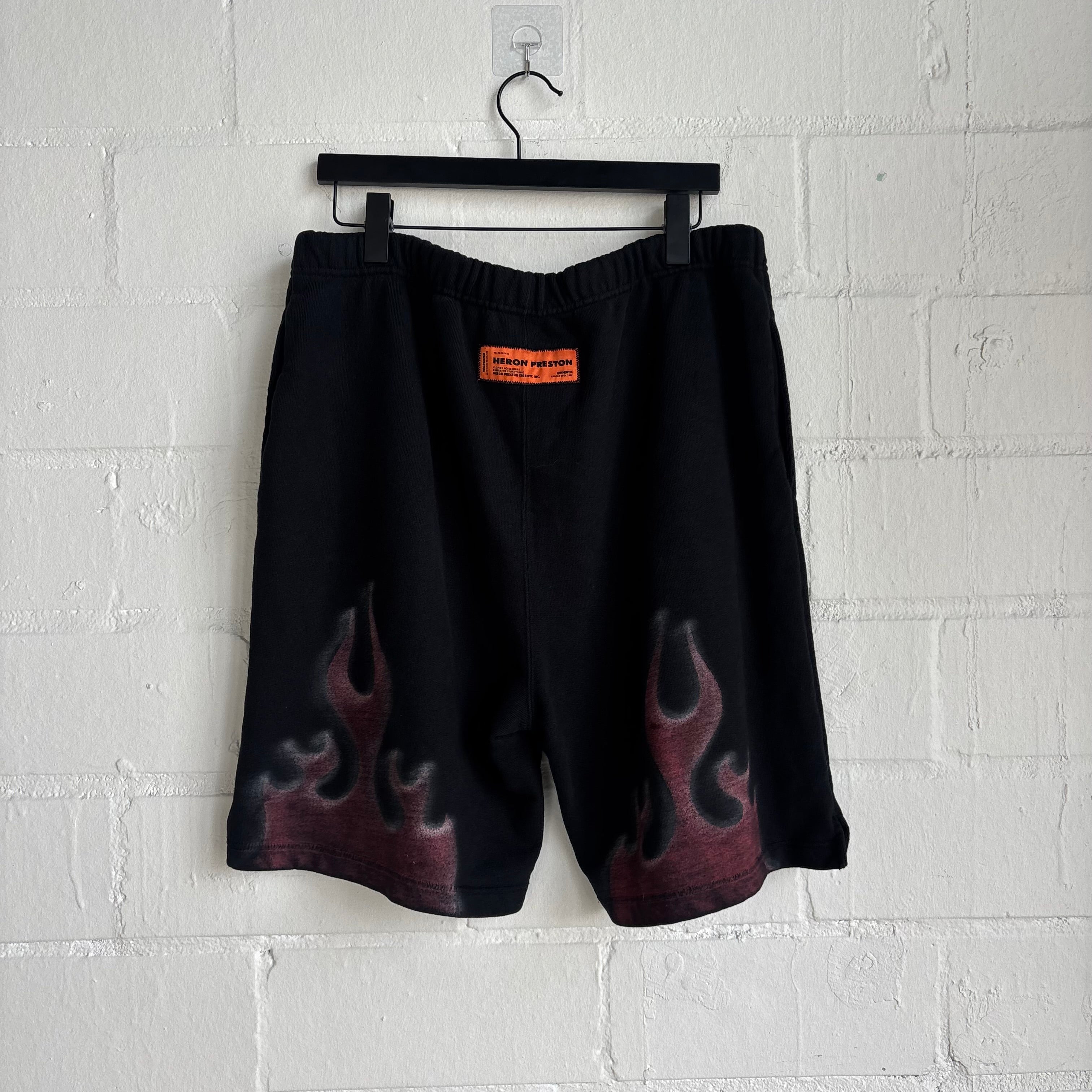 Heron Preston Black Sweat Shorts