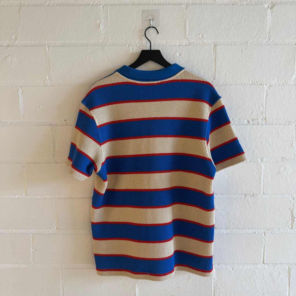 Marni Blue/Red/Off-White Collar Shirt