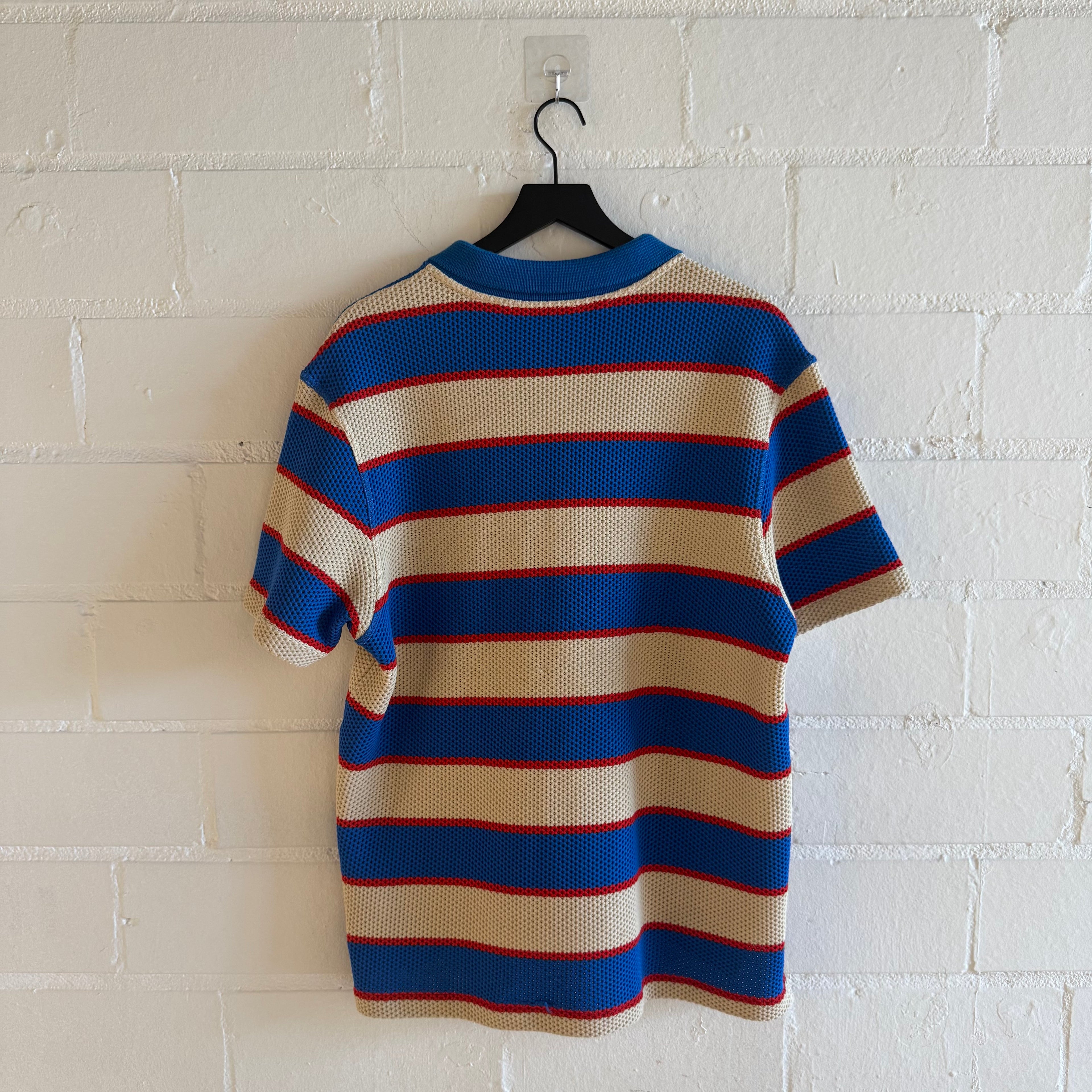 Marni Blue/Red/Off-White Collar Shirt