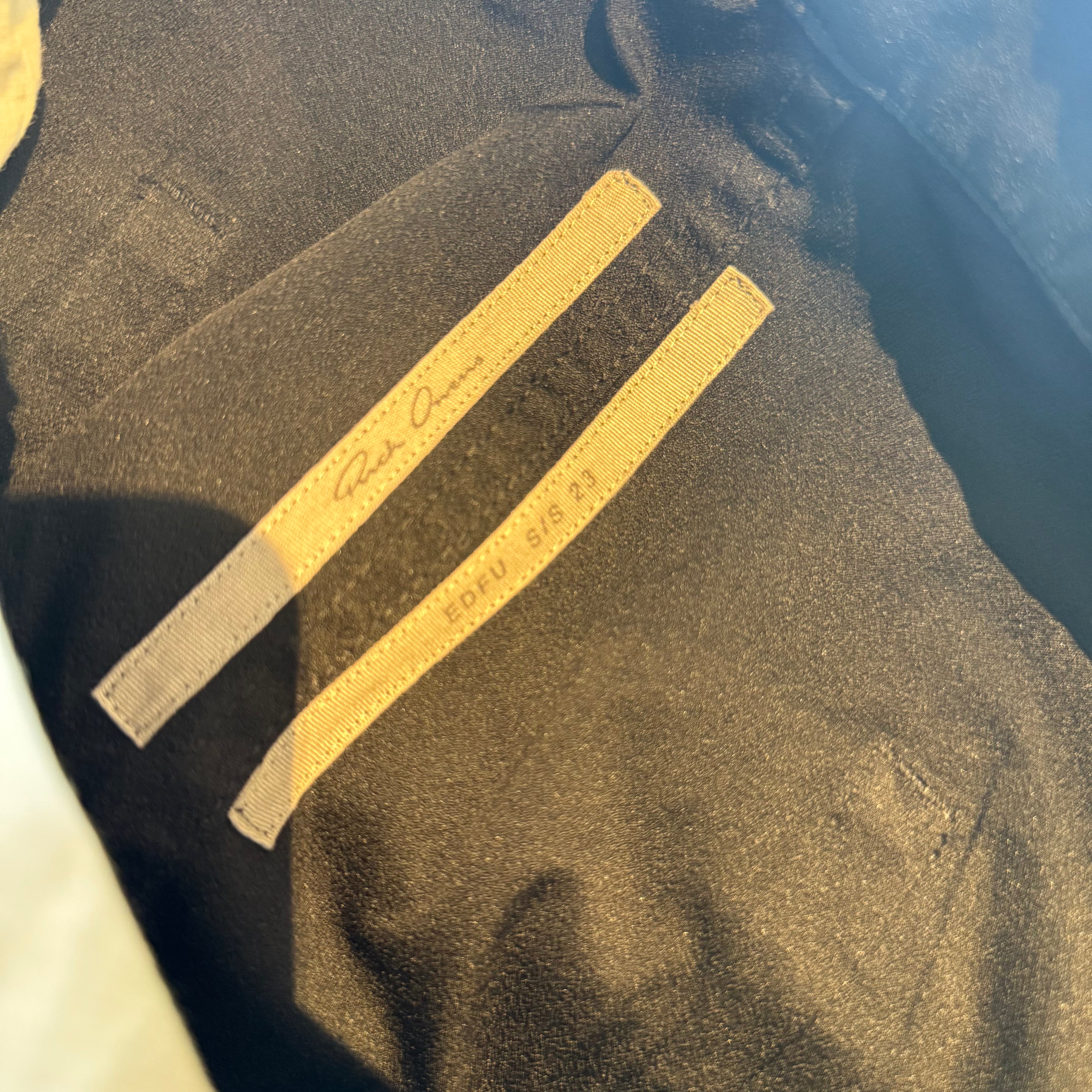 Rick Owens Black Nylon Pants