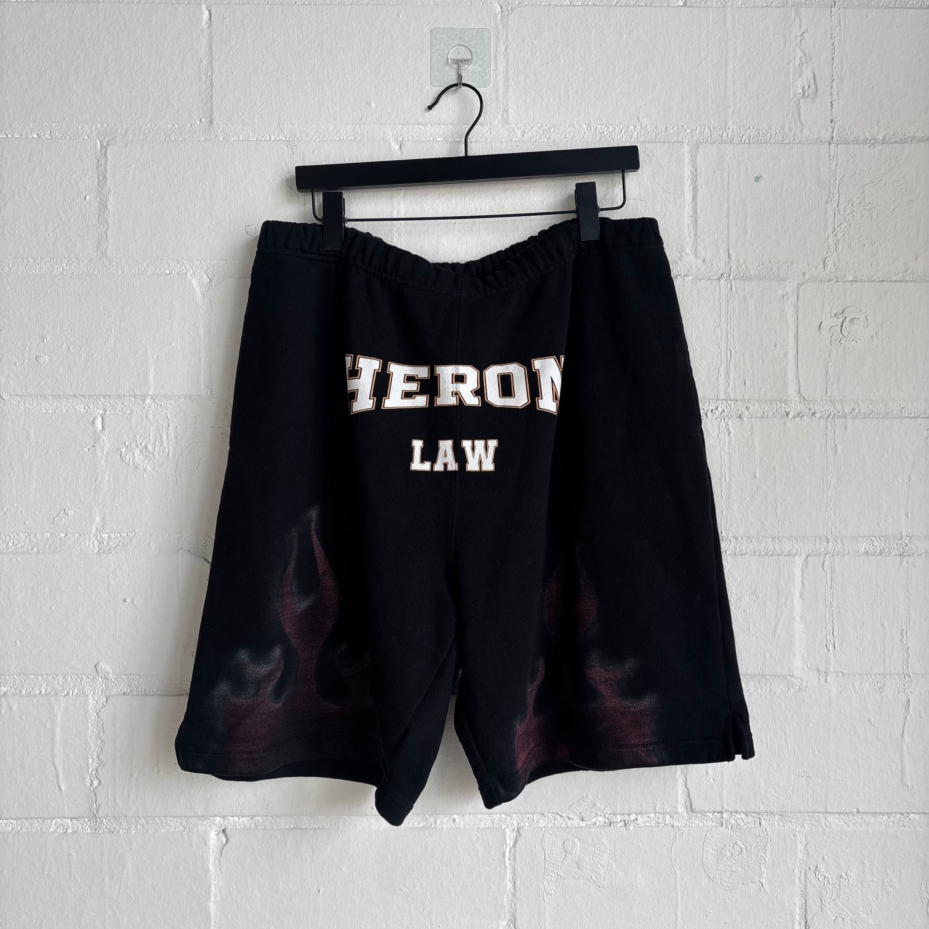 Heron Preston Black Sweat Shorts