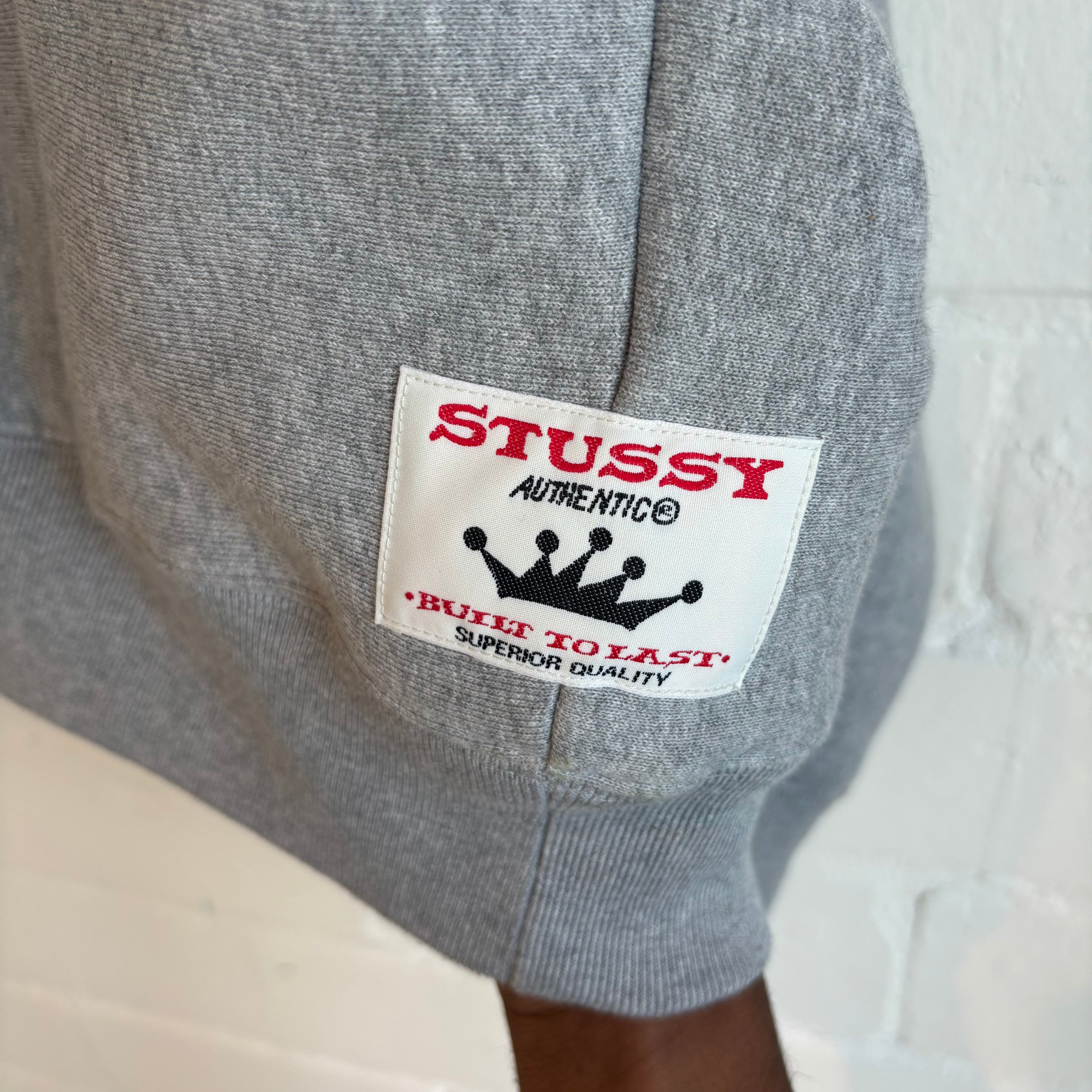 Stussy Grey Two Tone Hoodie