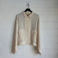 Glass Cypress Cream Embroidered Zip Up