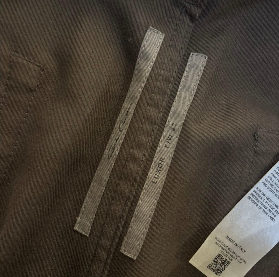 Rick Owens Brown Corduory Flare Pants