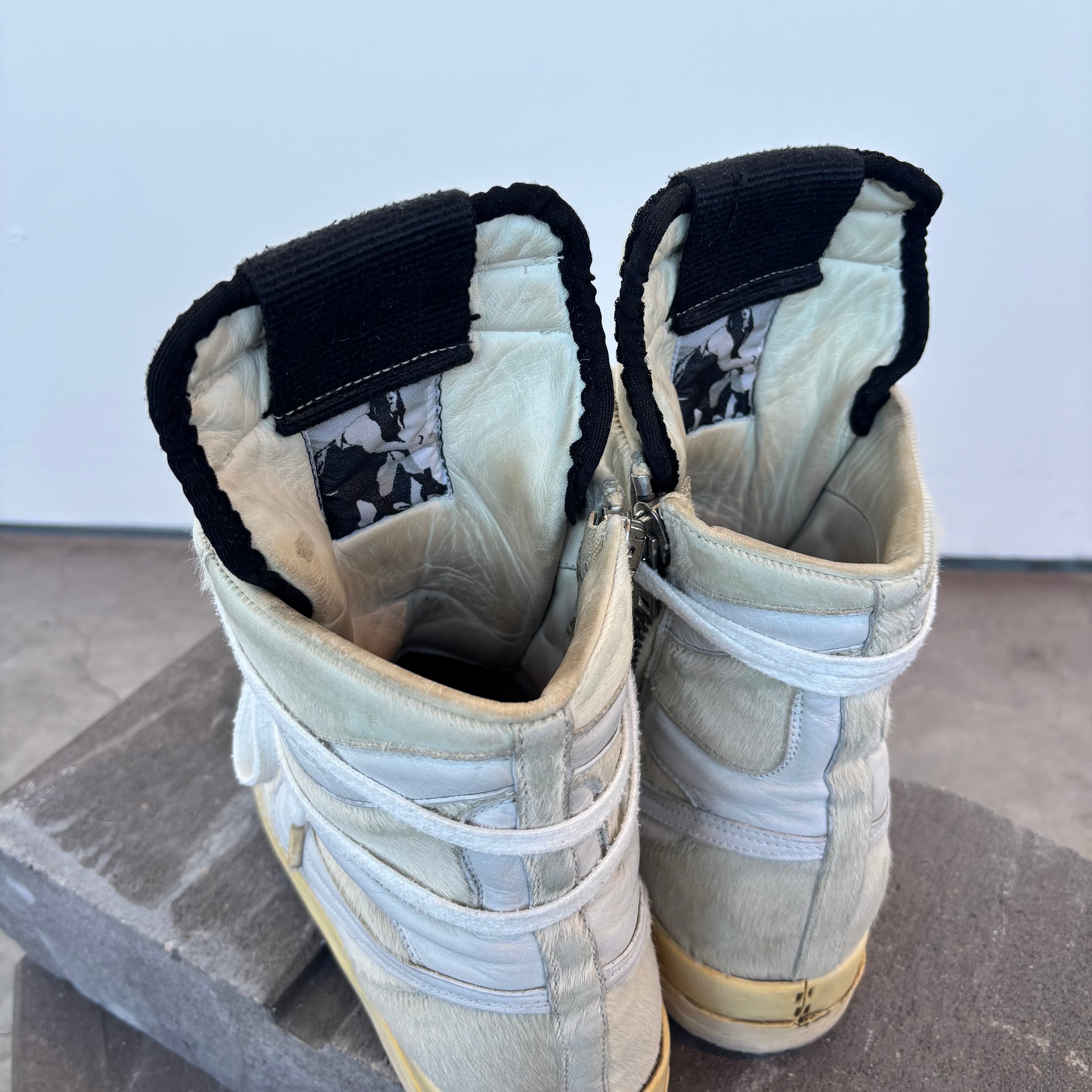 FW08’ Rick Owens “Milk” Pony Hair Dunks