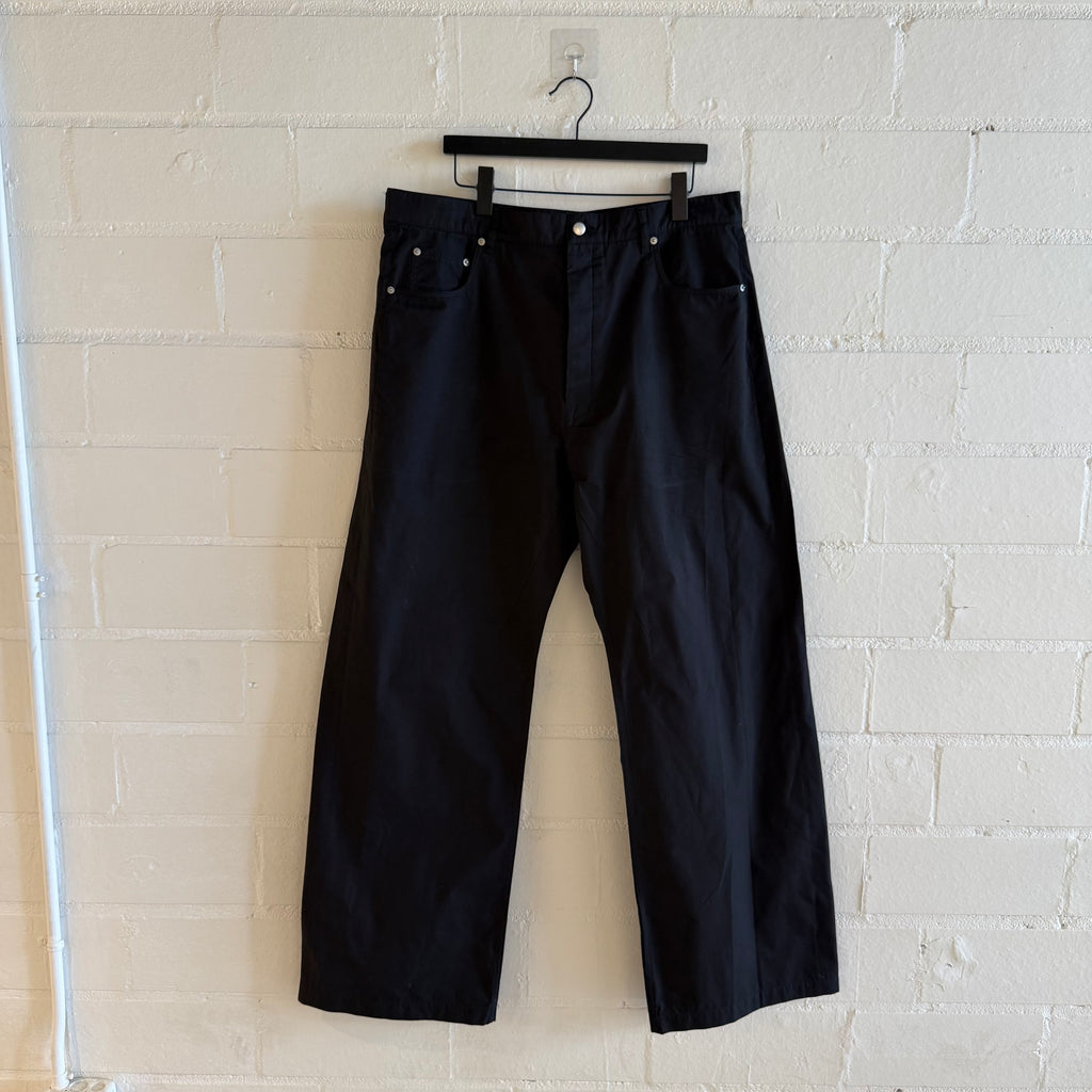 Rick Owens Black Nylon Pants