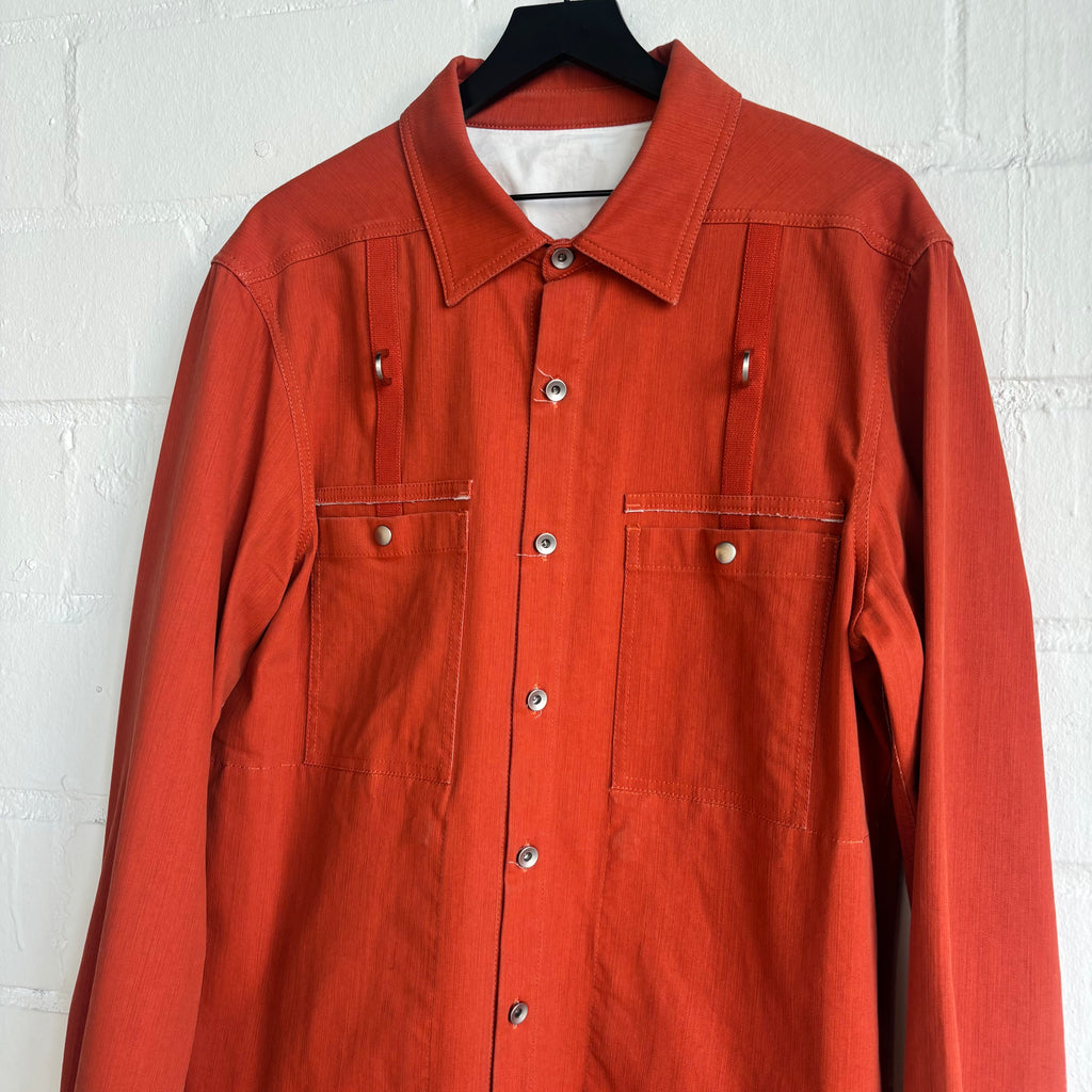 Rick Owens Orange Worker Jacket