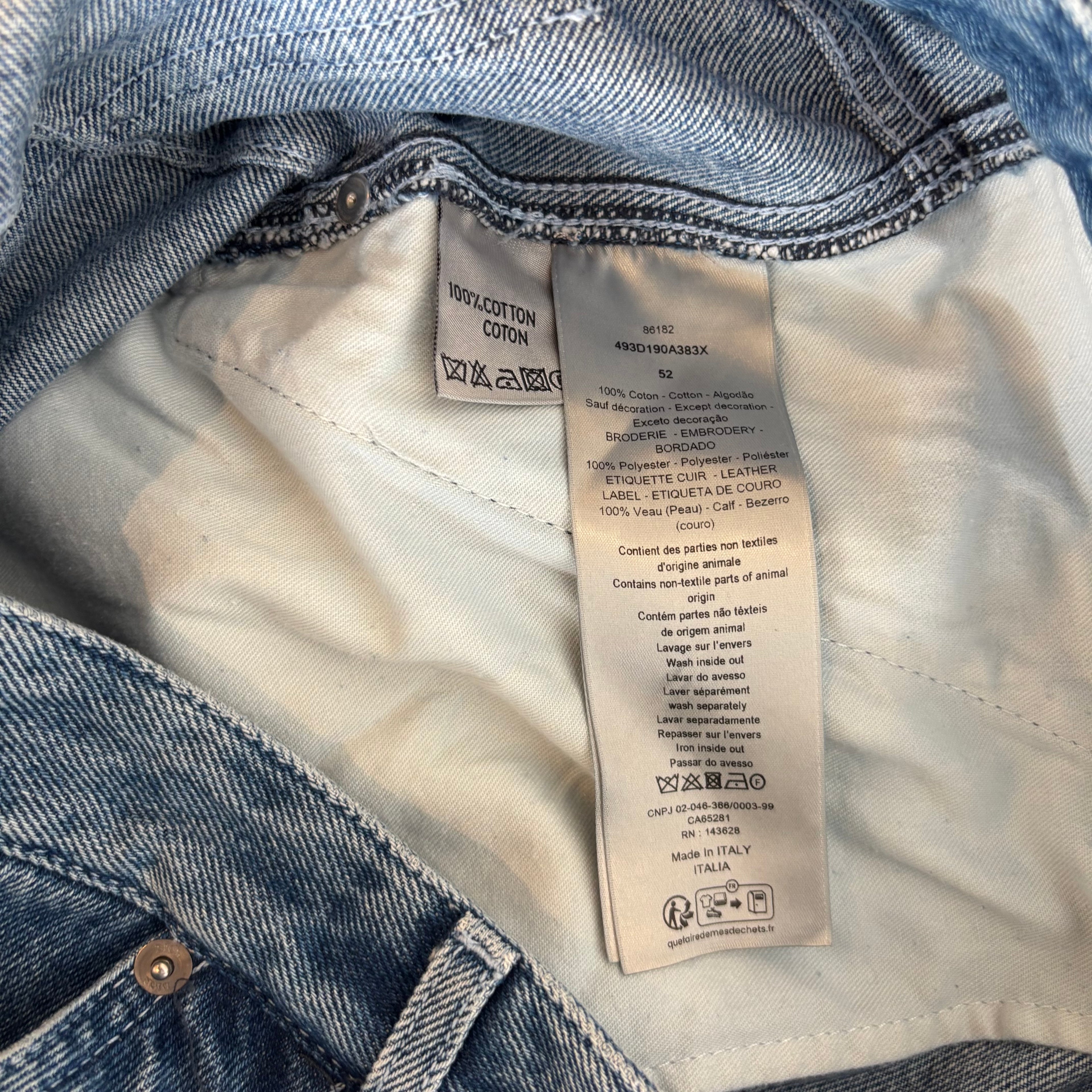 Christian Dior Denim Double Knee Shorts