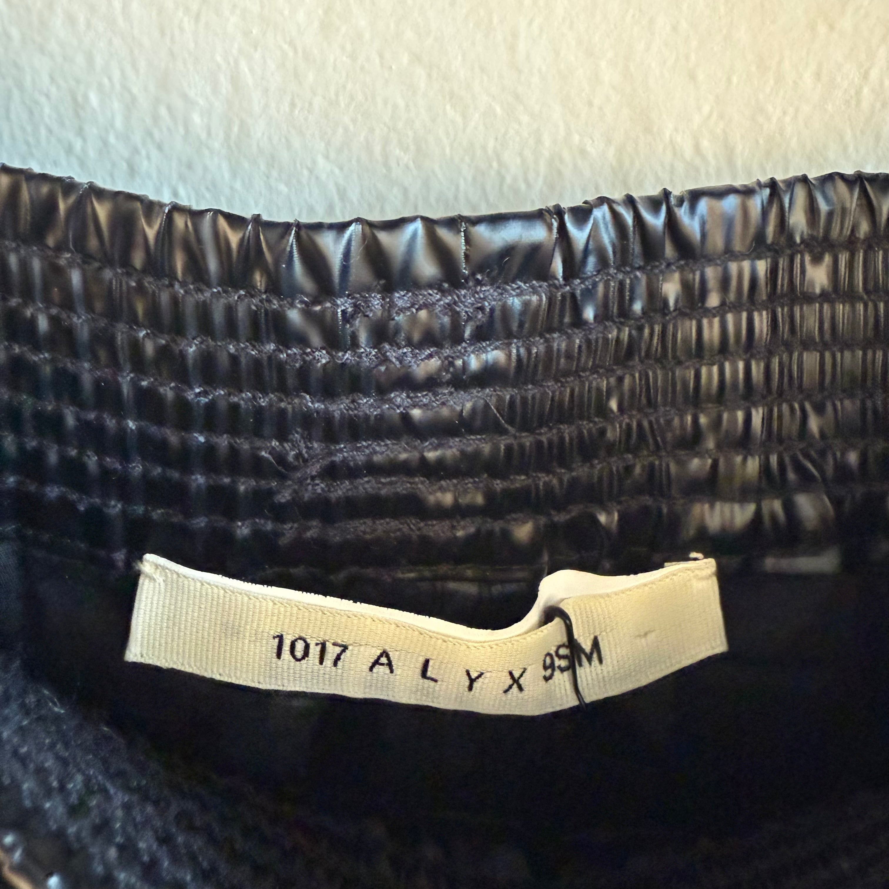1017 Alyx Black Waxed Shorts
