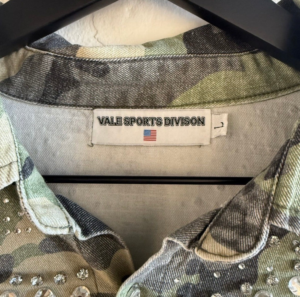 Vale Camo Rhinestone Long Sleeve