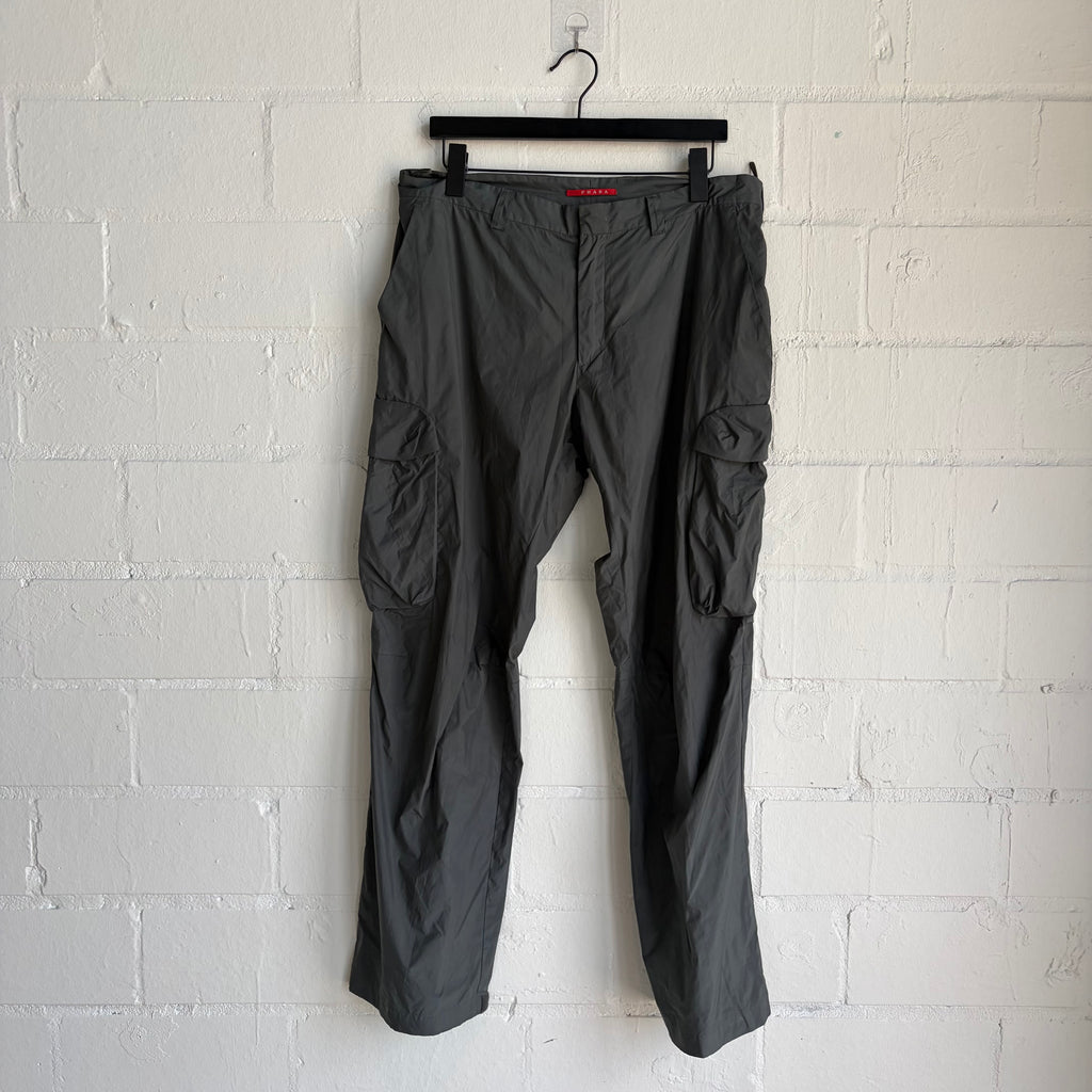Prada Grey Nylon Pants