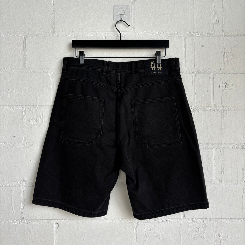 RR Label Group Black Jean Shorts