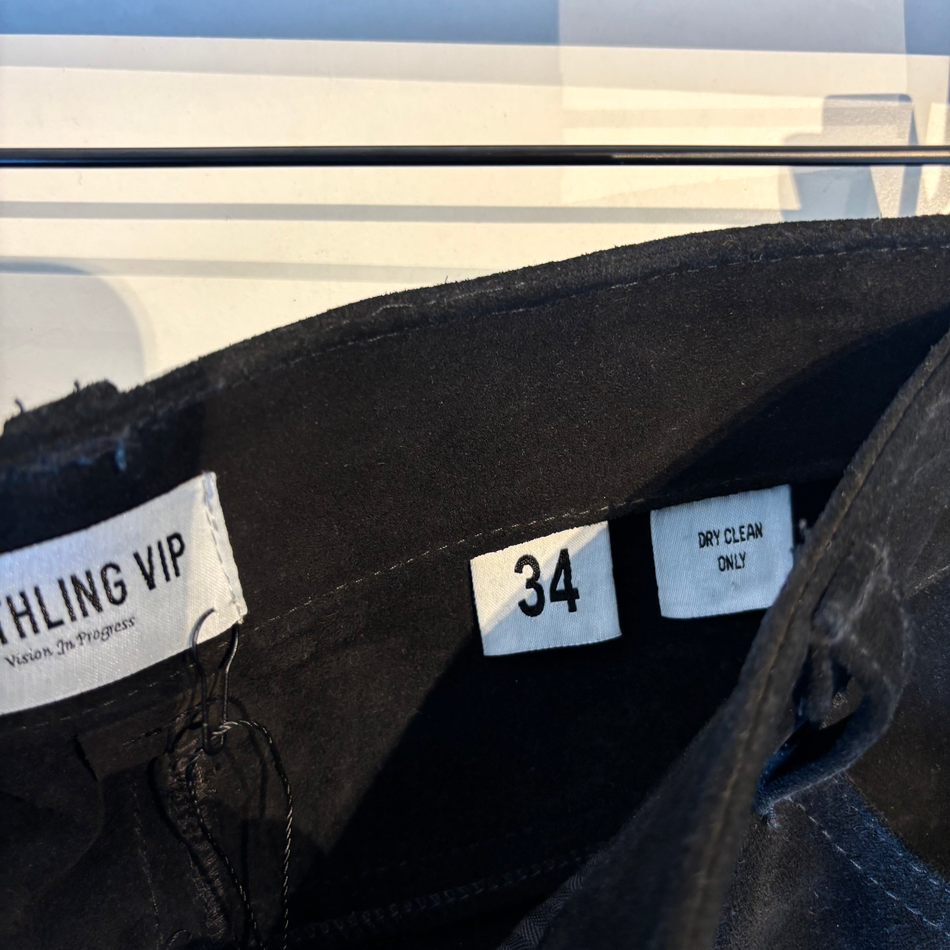 Earthling VIP Black Suede Shorts