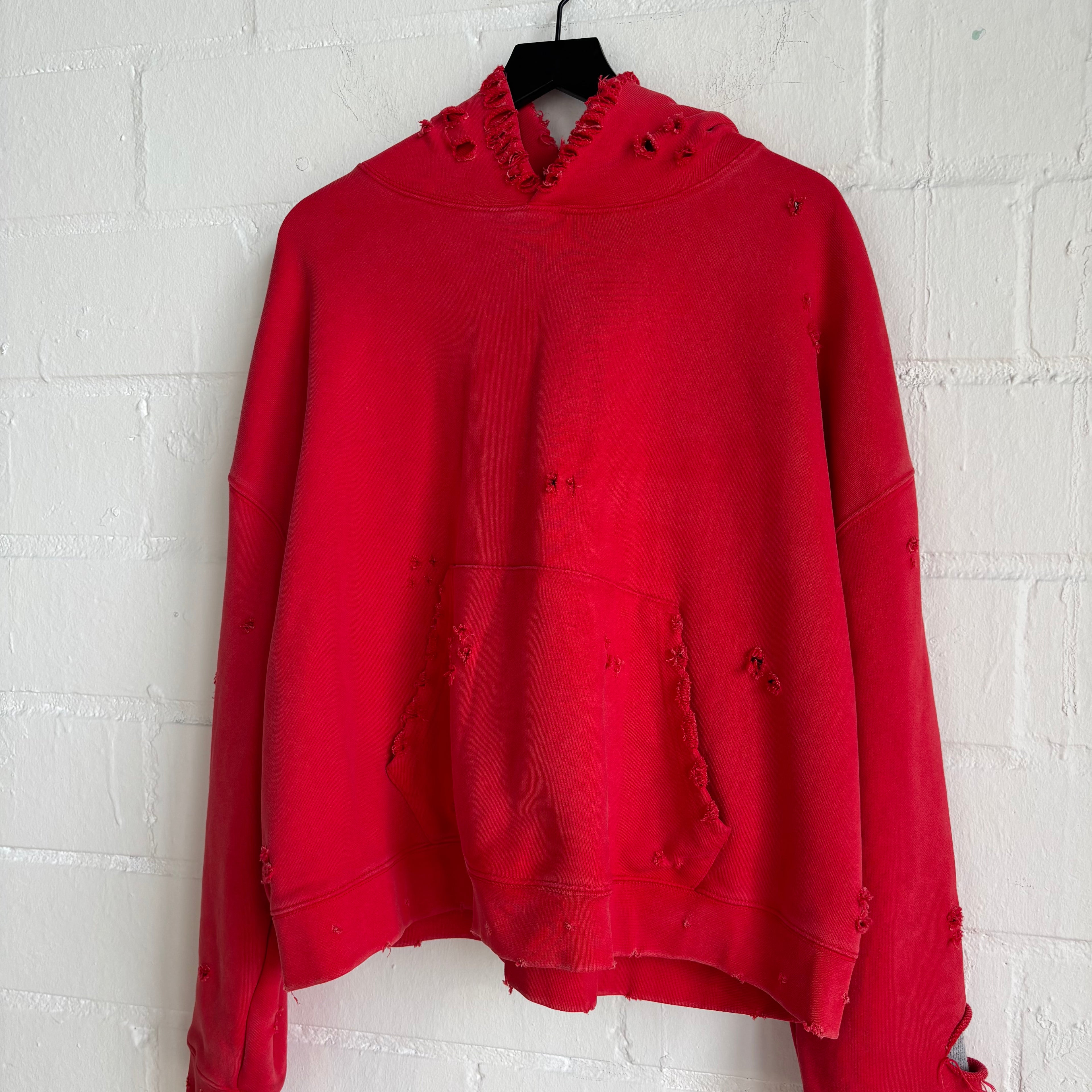 GV Gallery Red Thrashed Hoodie