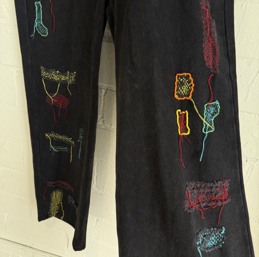 Glass Cypress Reconstructed Shredded Jeans