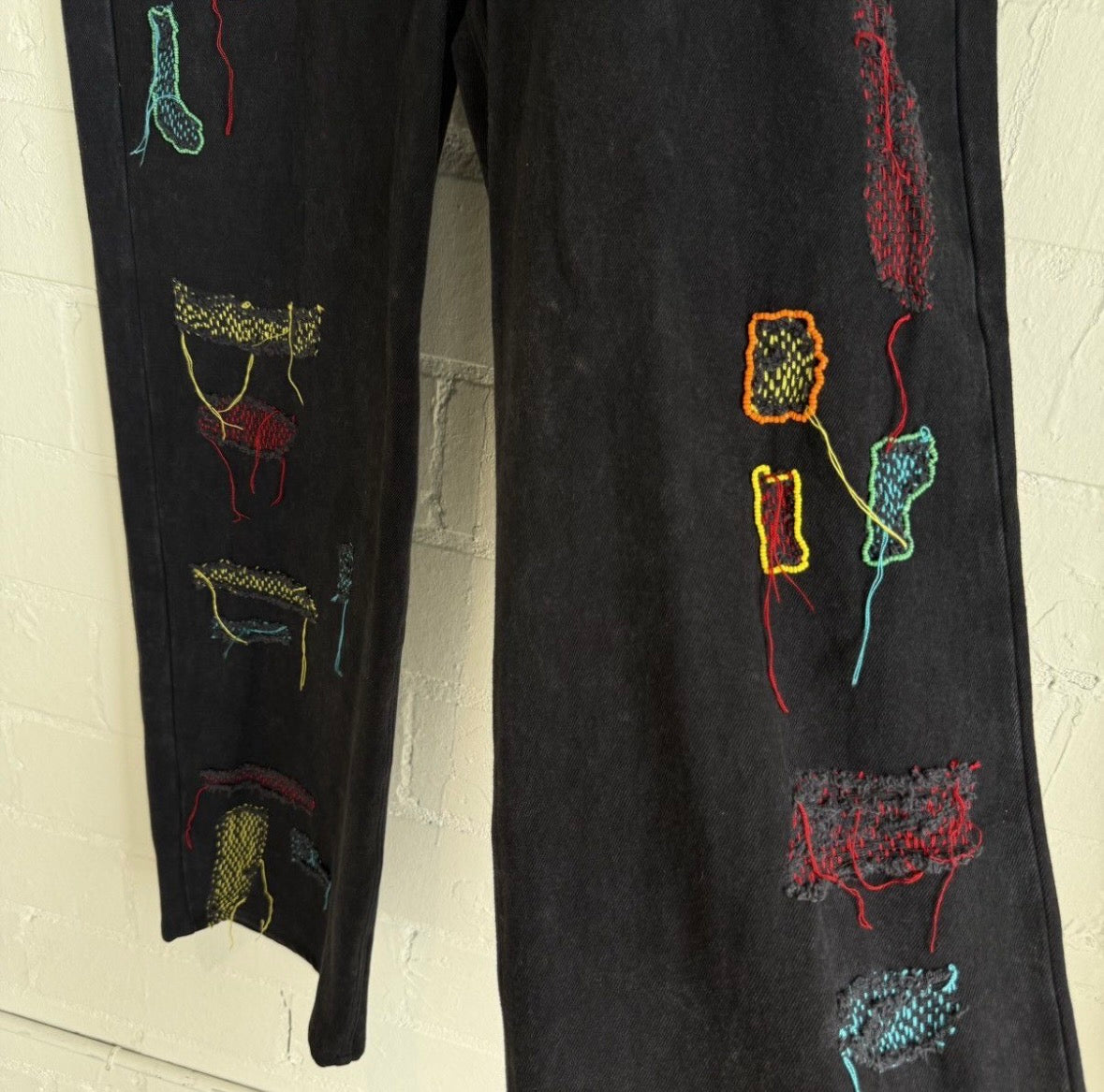 Glass Cypress Reconstructed Shredded Jeans