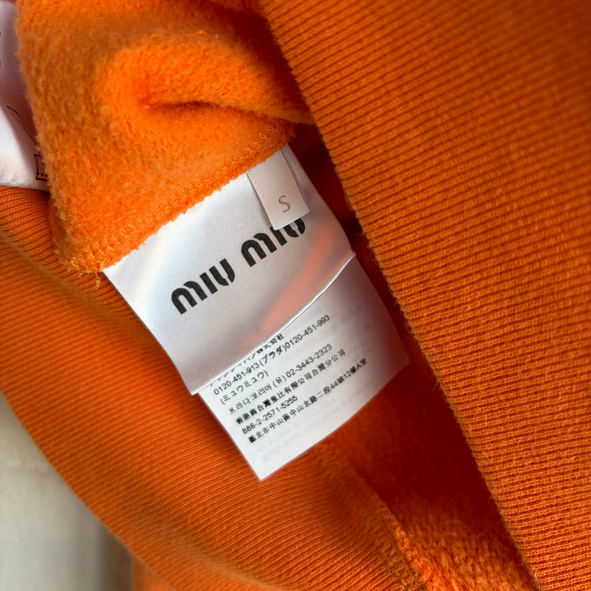 Miu Miu Orange Longsleeve Polo