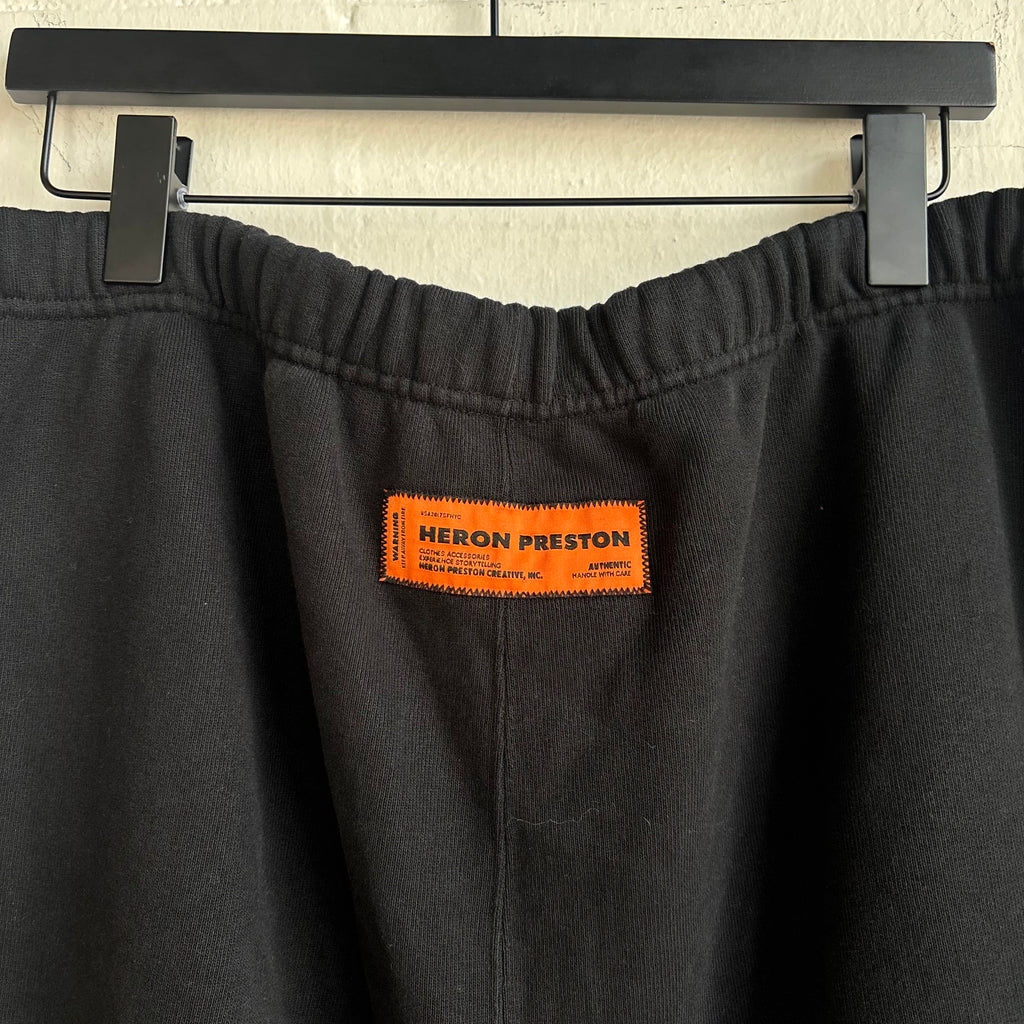 Heron Preston Black Sweat Shorts