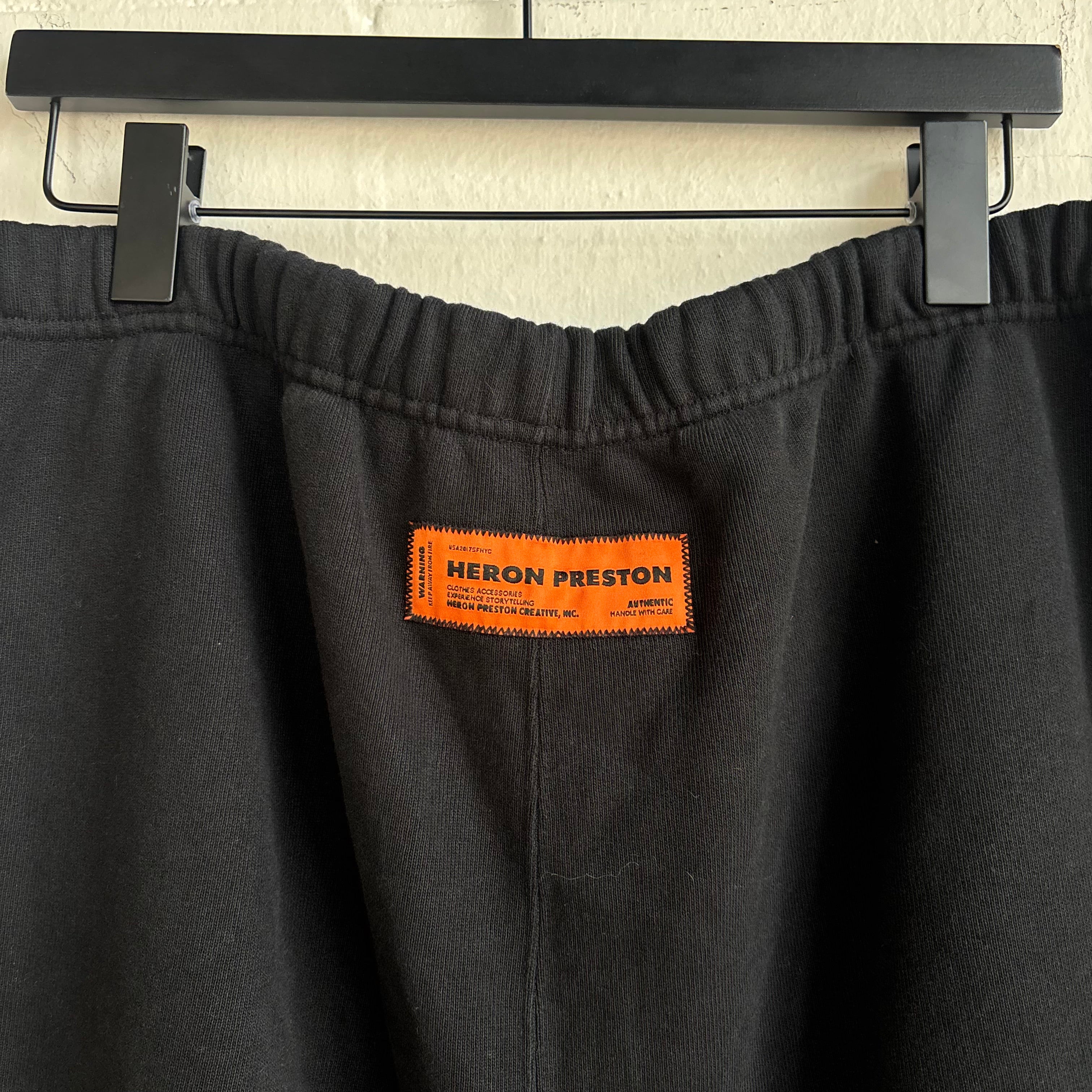 Heron Preston Black Sweat Shorts