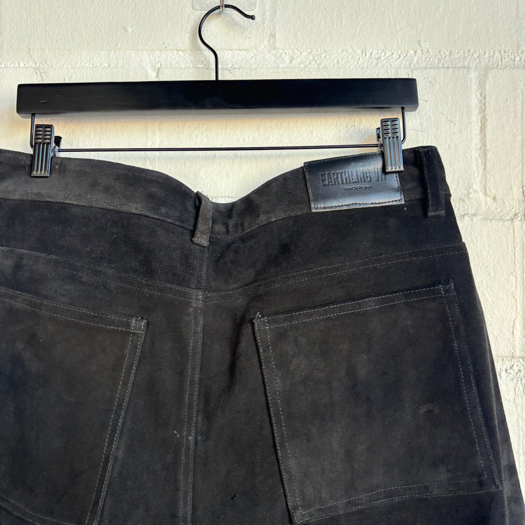 Earthling VIP Black Suede Shorts