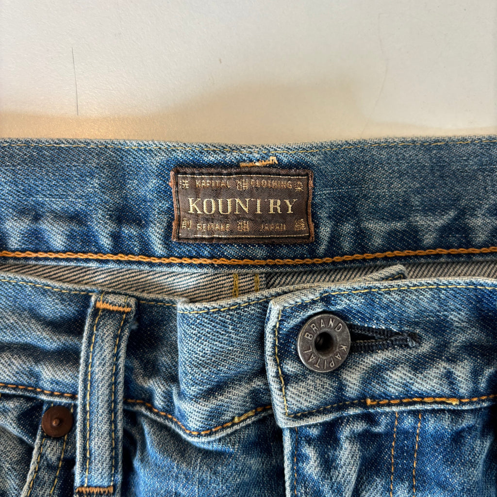 Kapital Rhinestone Jean Shorts