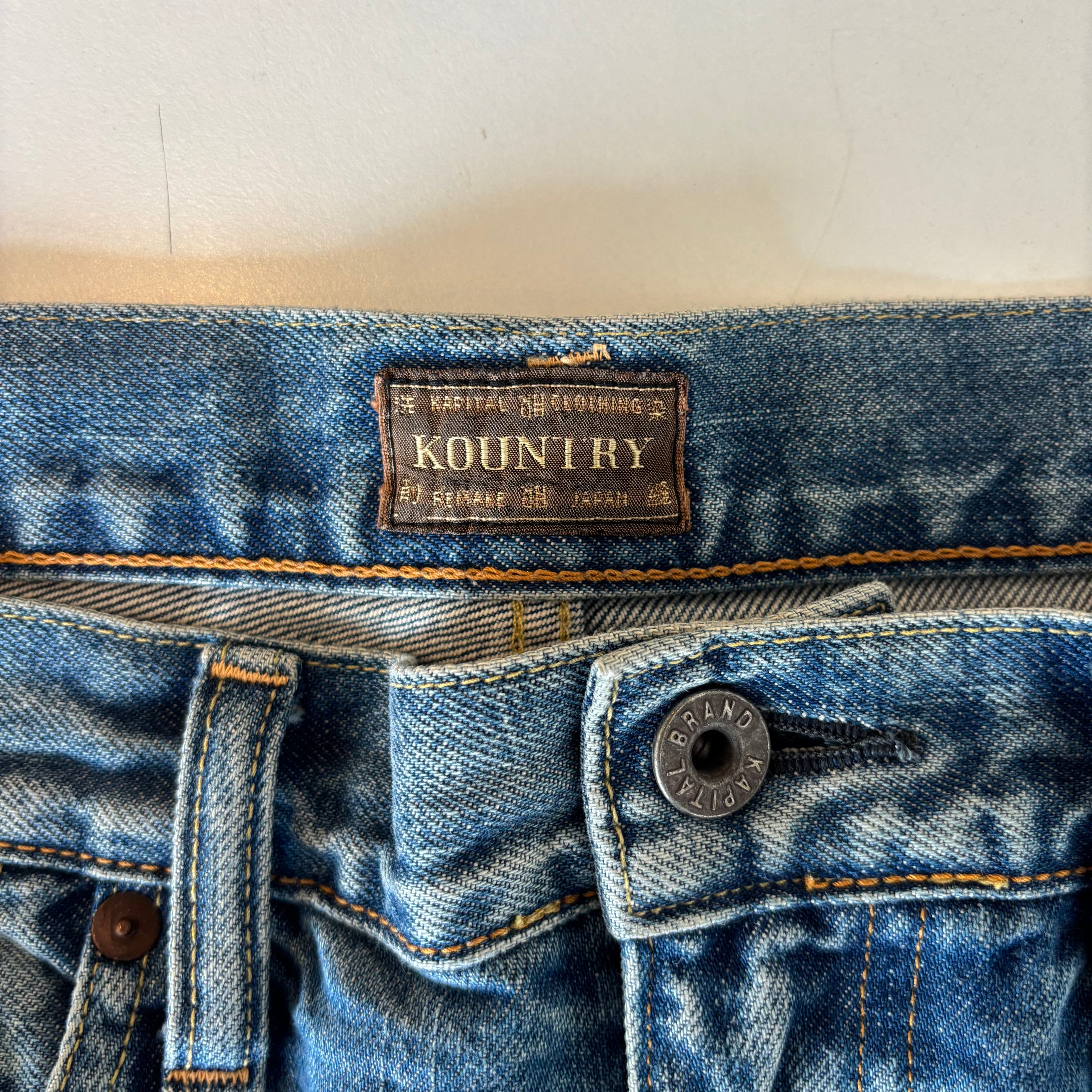 Kapital Rhinestone Jean Shorts