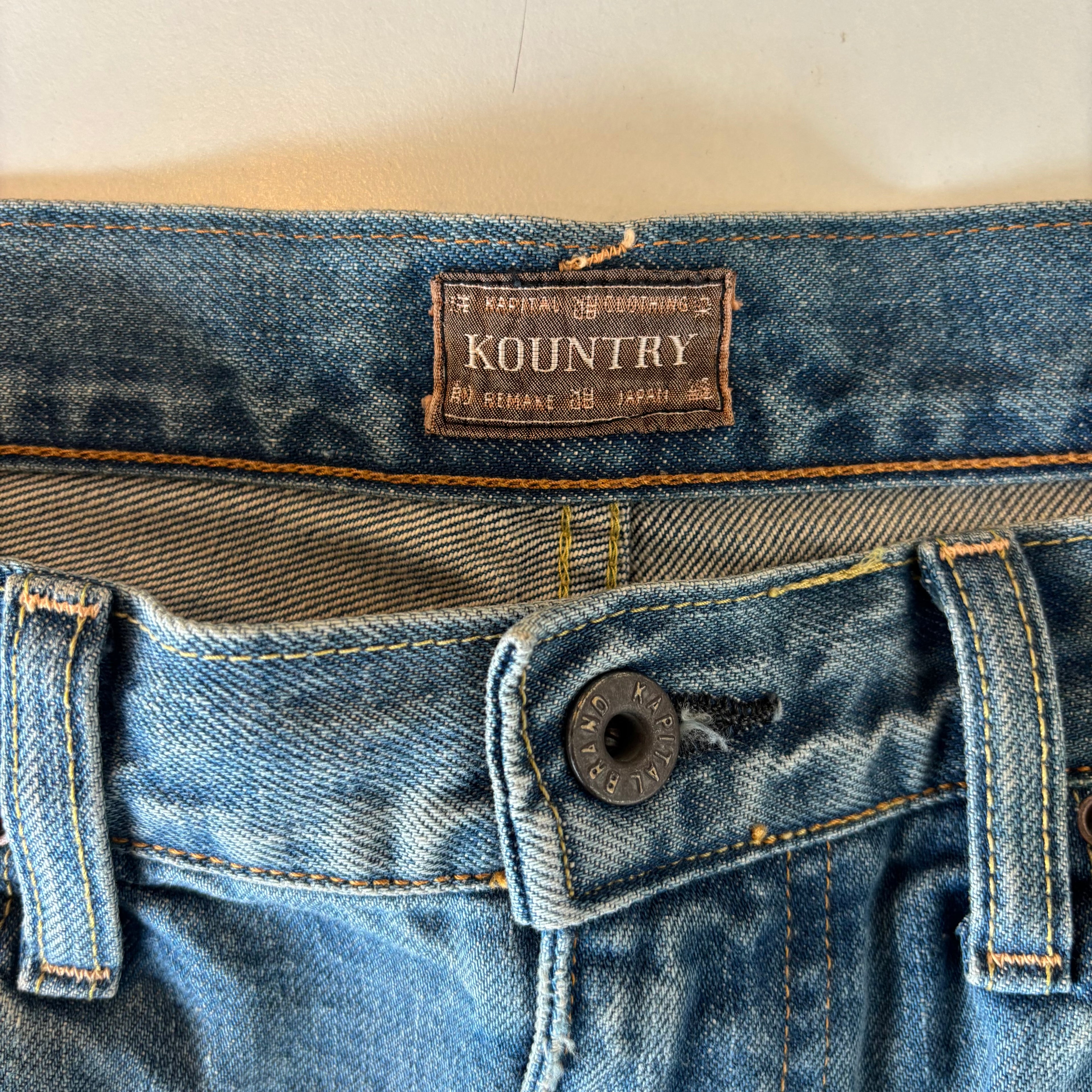 Kapital Blue Bone Shorts