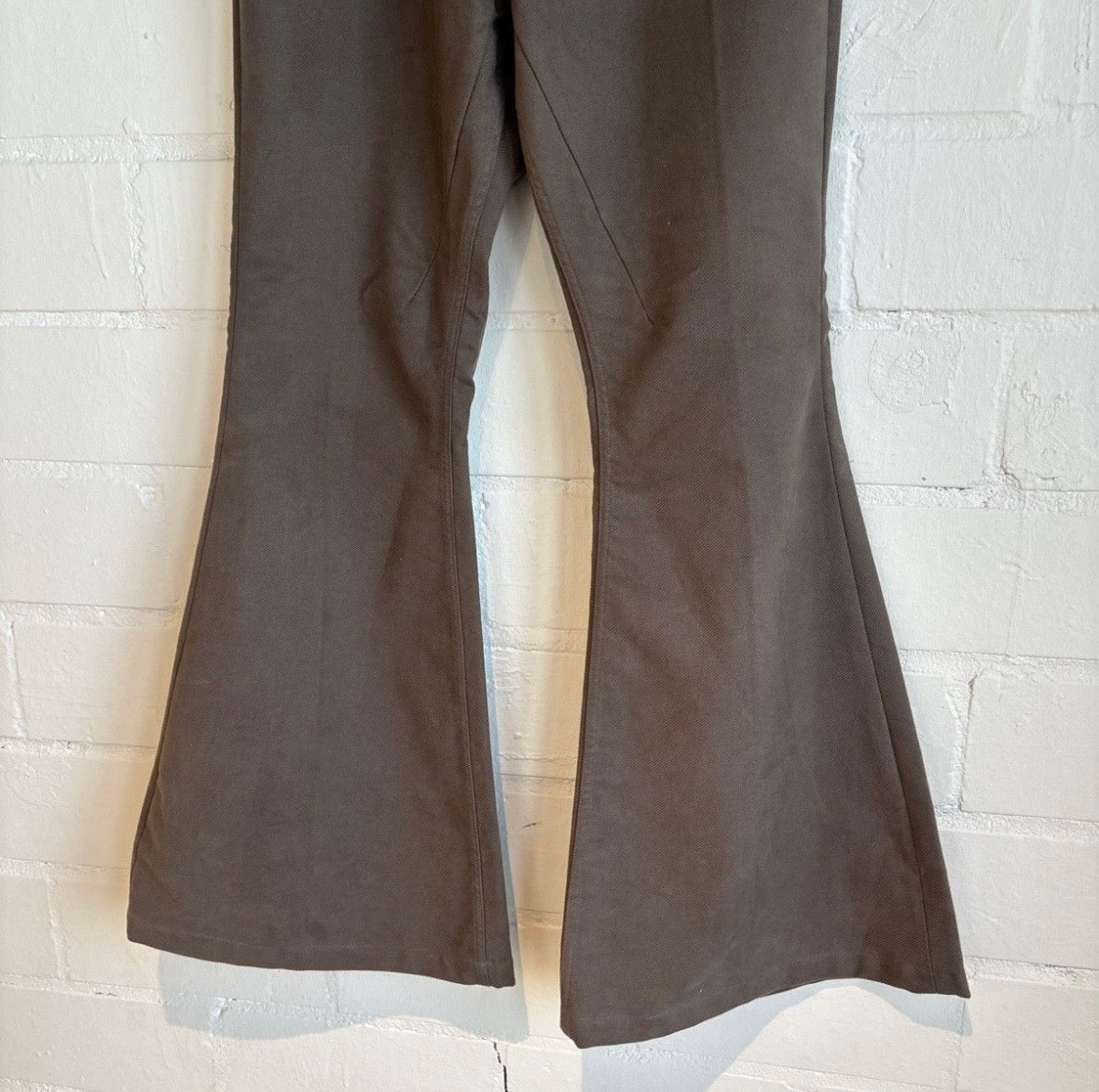 Rick Owens Brown Corduory Flare Pants