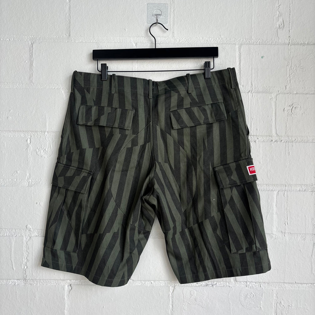 Kenzo Green Stripe Shorts