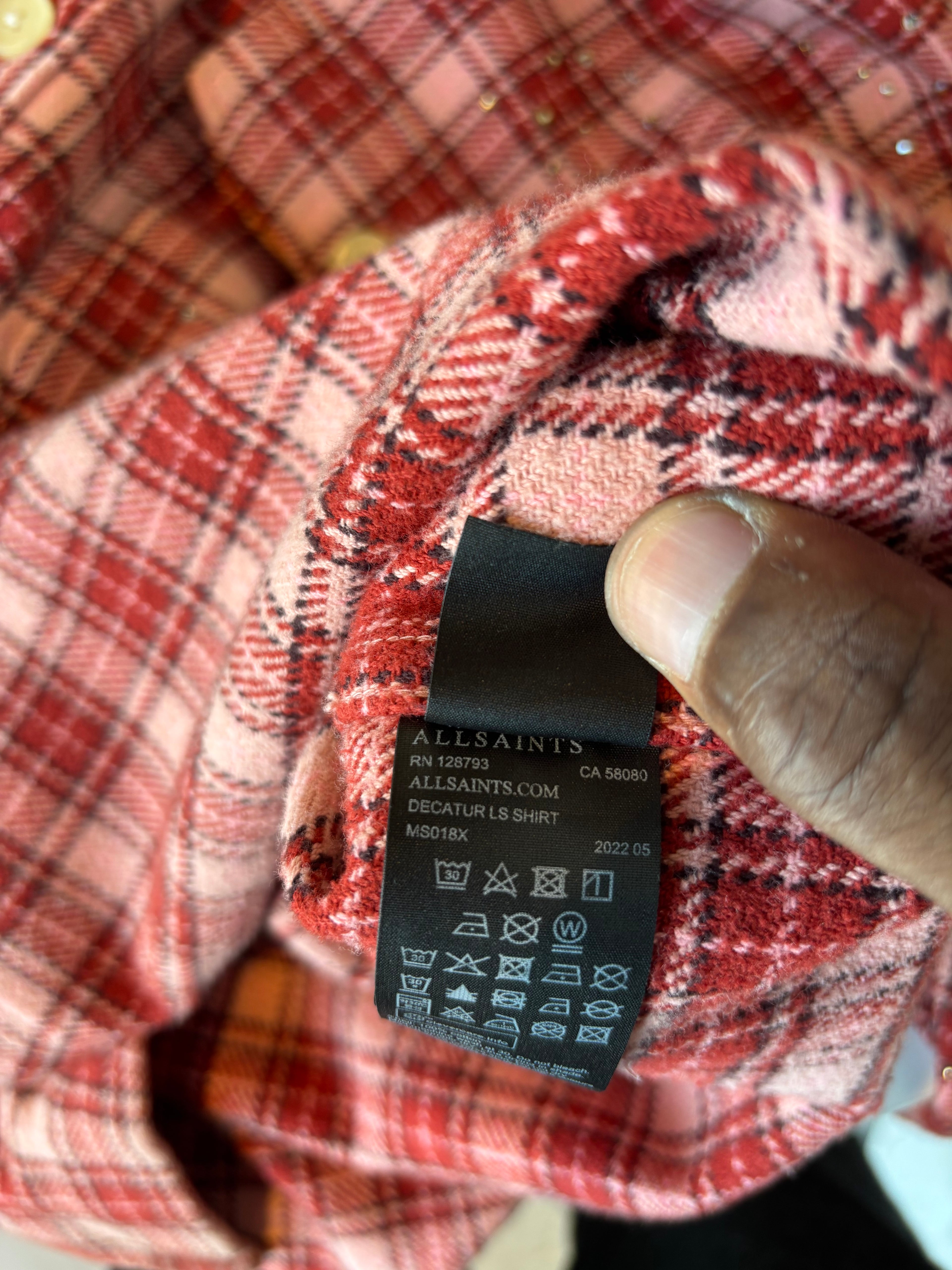 AllSaints Flannel Top