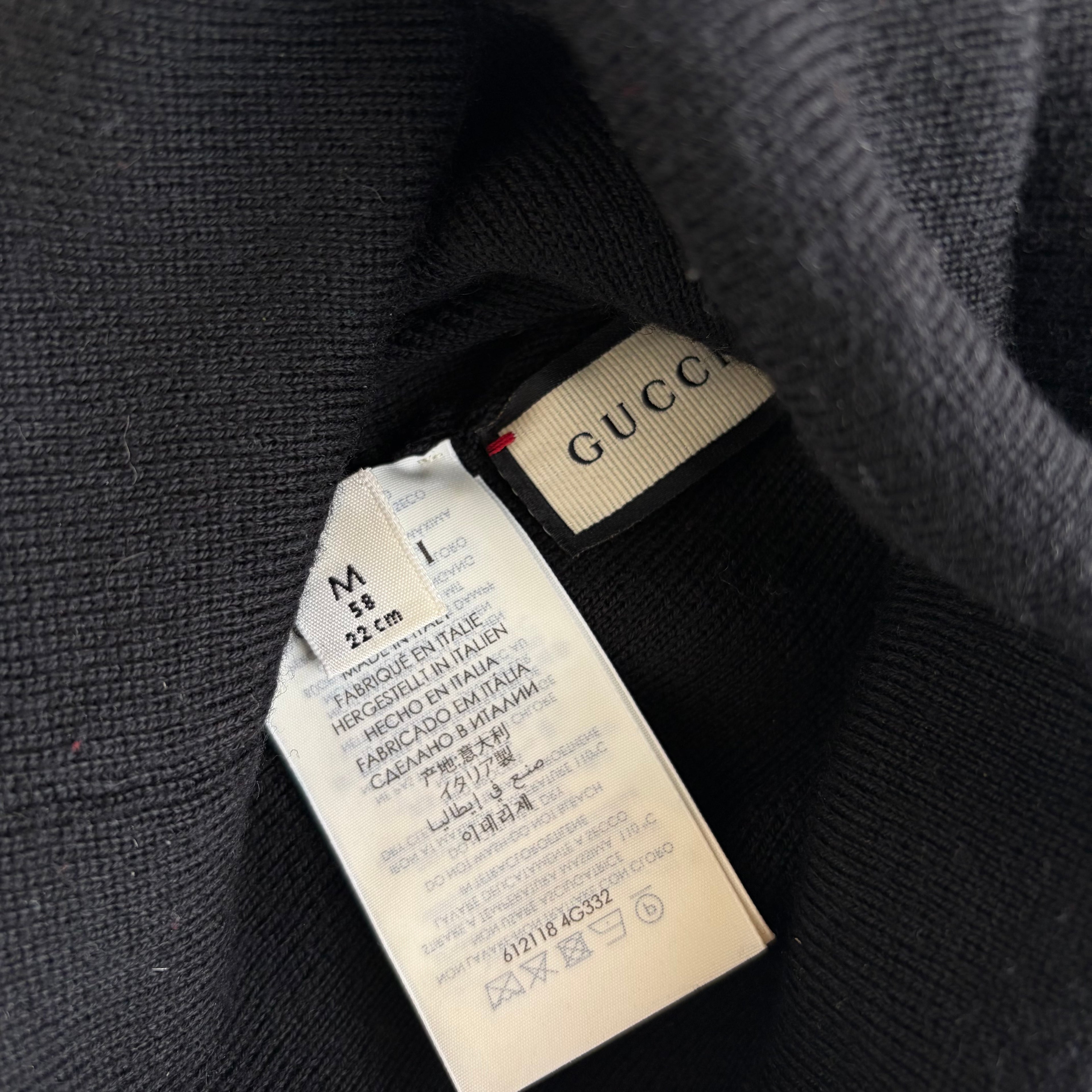 Gucci Black Beanie
