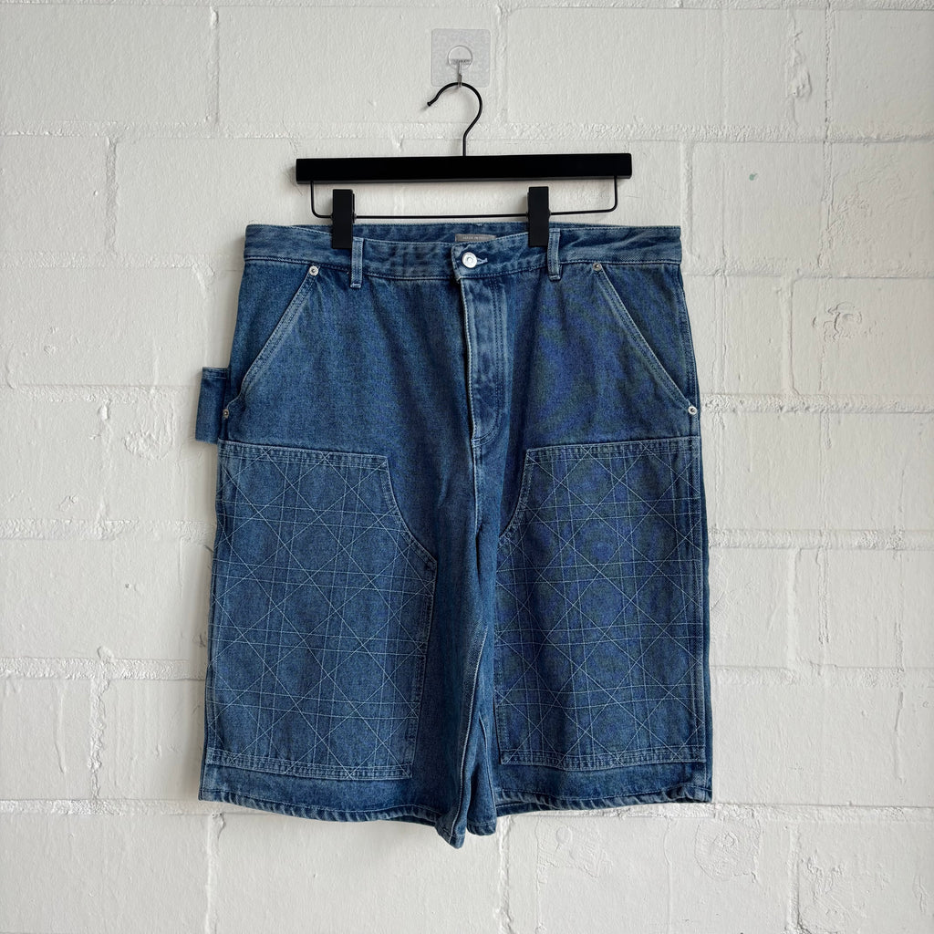 Christian Dior Denim Double Knee Shorts